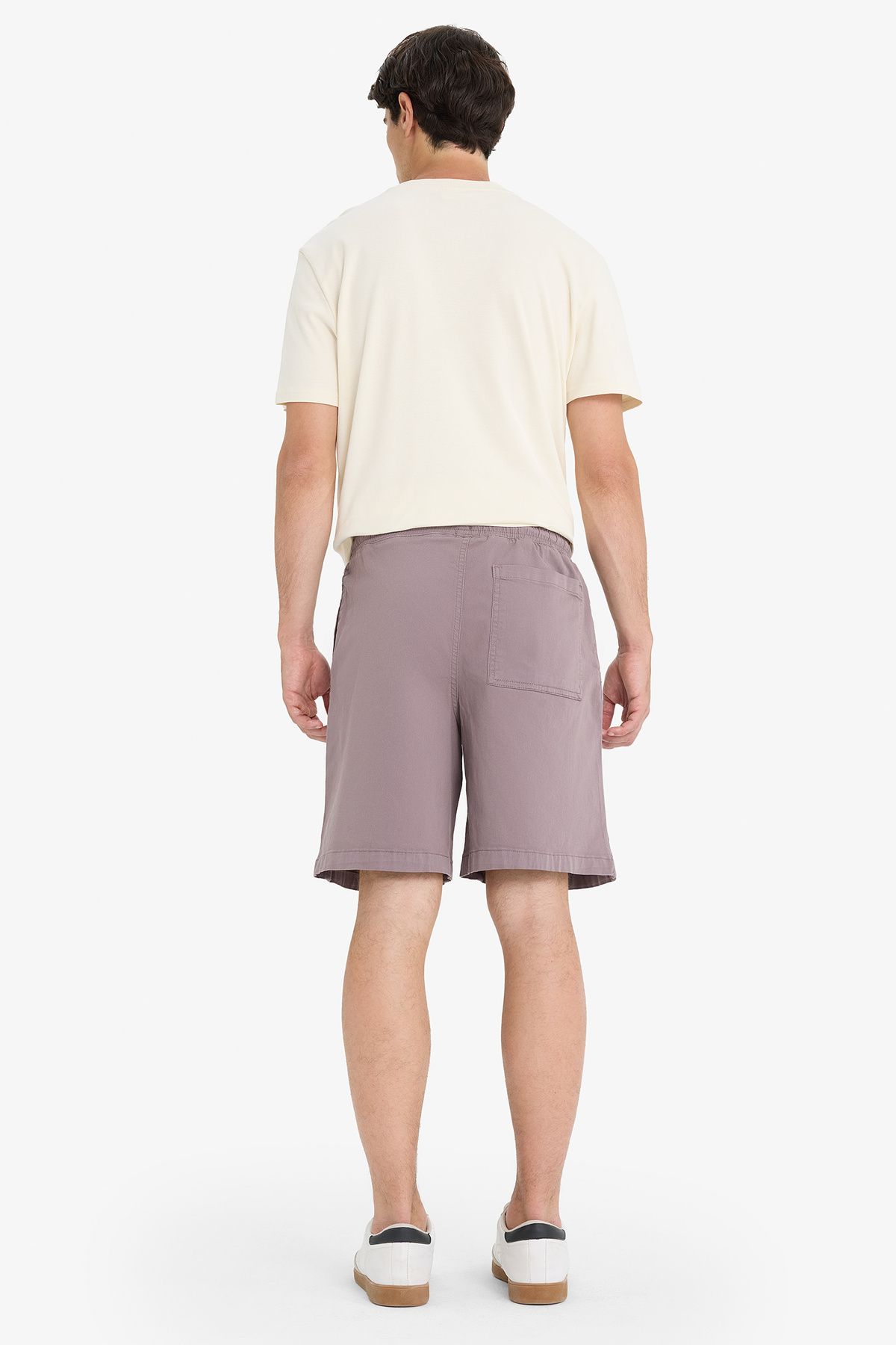 DeFacto-Pantaloni scurți Bermuda cu șireturi în talie largi E1047ax25sm 7