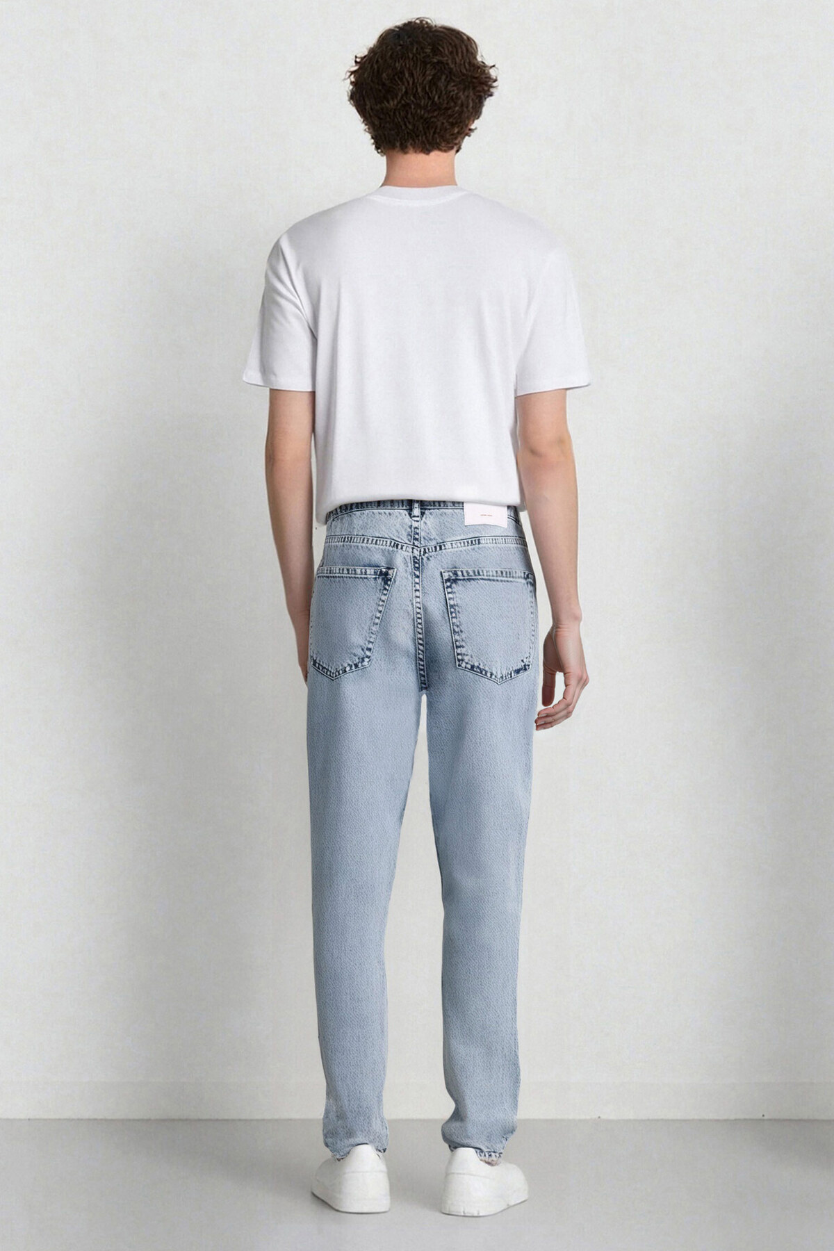 DeFacto-Παντελόνι Slim Tapered Fit Skinny Fit D2008AX25SP 7