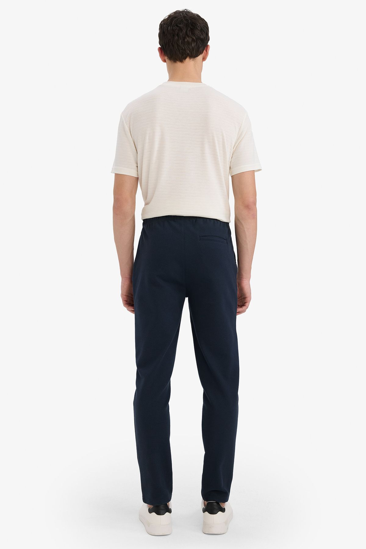 DeFacto-Pantaloni de jogger de bază - talie dreaptă, buzunare cu șireturi, picior drept C6022AX25SP 6