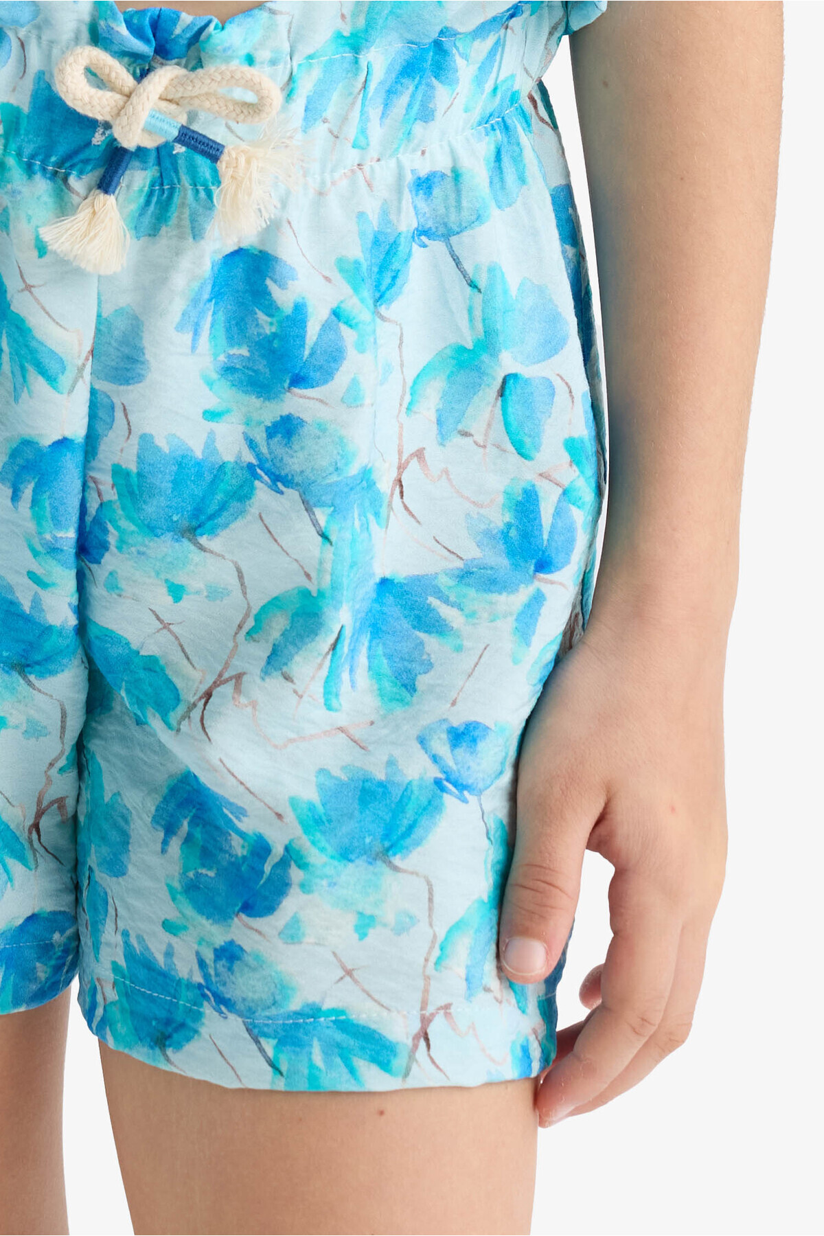 DeFacto-Girl's Patterned Shorts with Elastic Waist D7615A825Hs 6