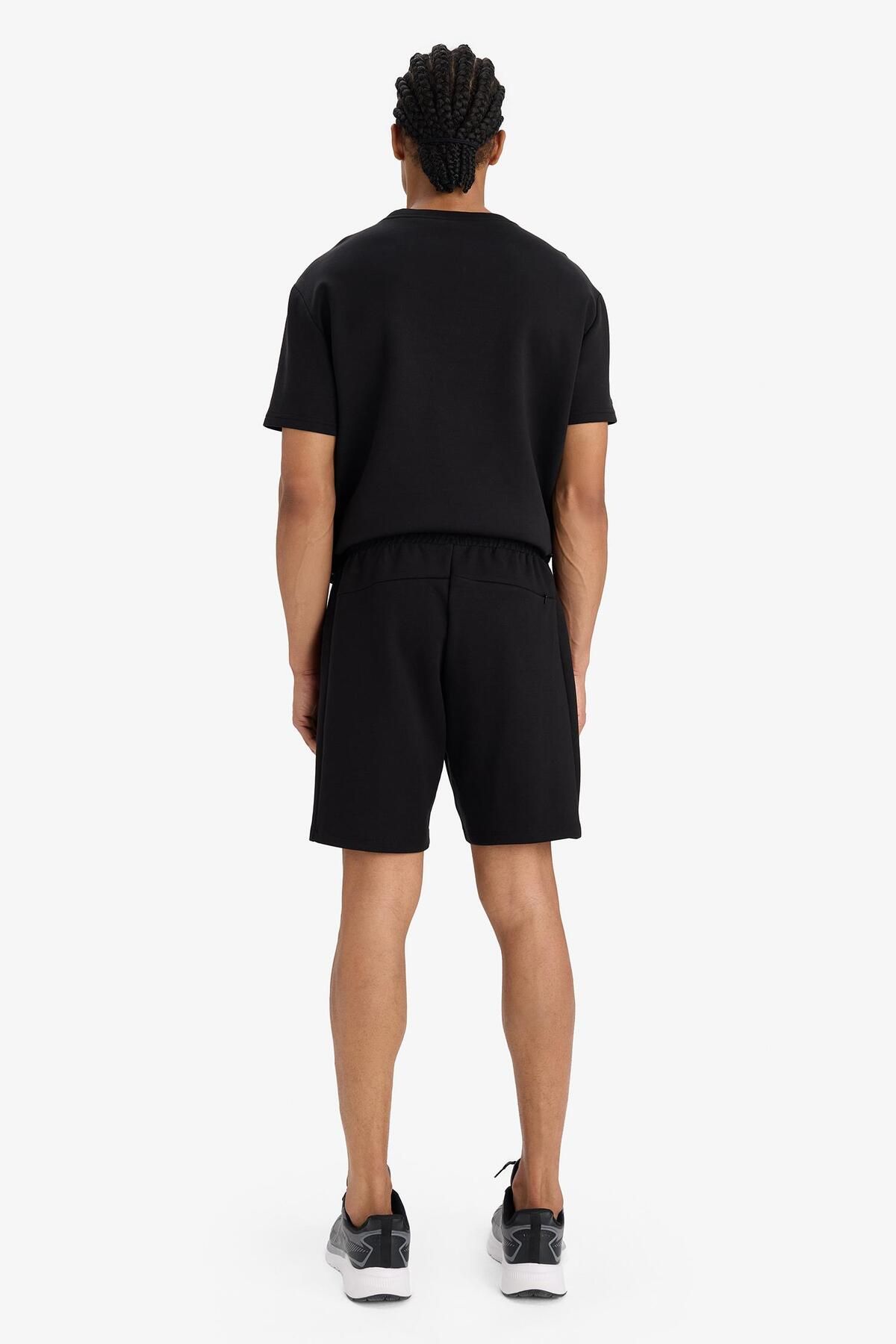 DeFacto-DeFactoFit Standard Fit Modal Fabric Sporter Pantaloni scurti cu picioare scurte D9311AX25SP 8