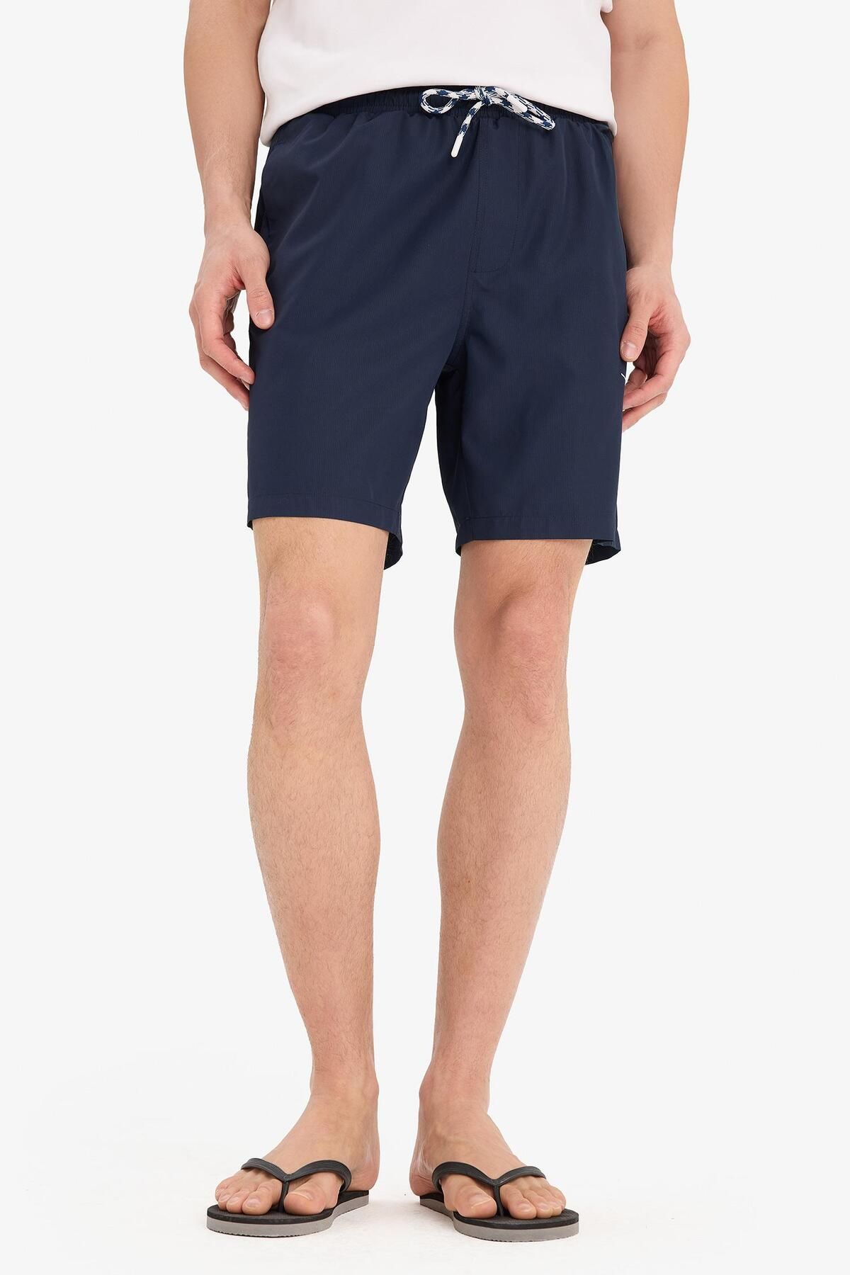 DeFacto-Regular Fit Mesh Lined Short Length Swim Shorts B7255Ax25Hs 4