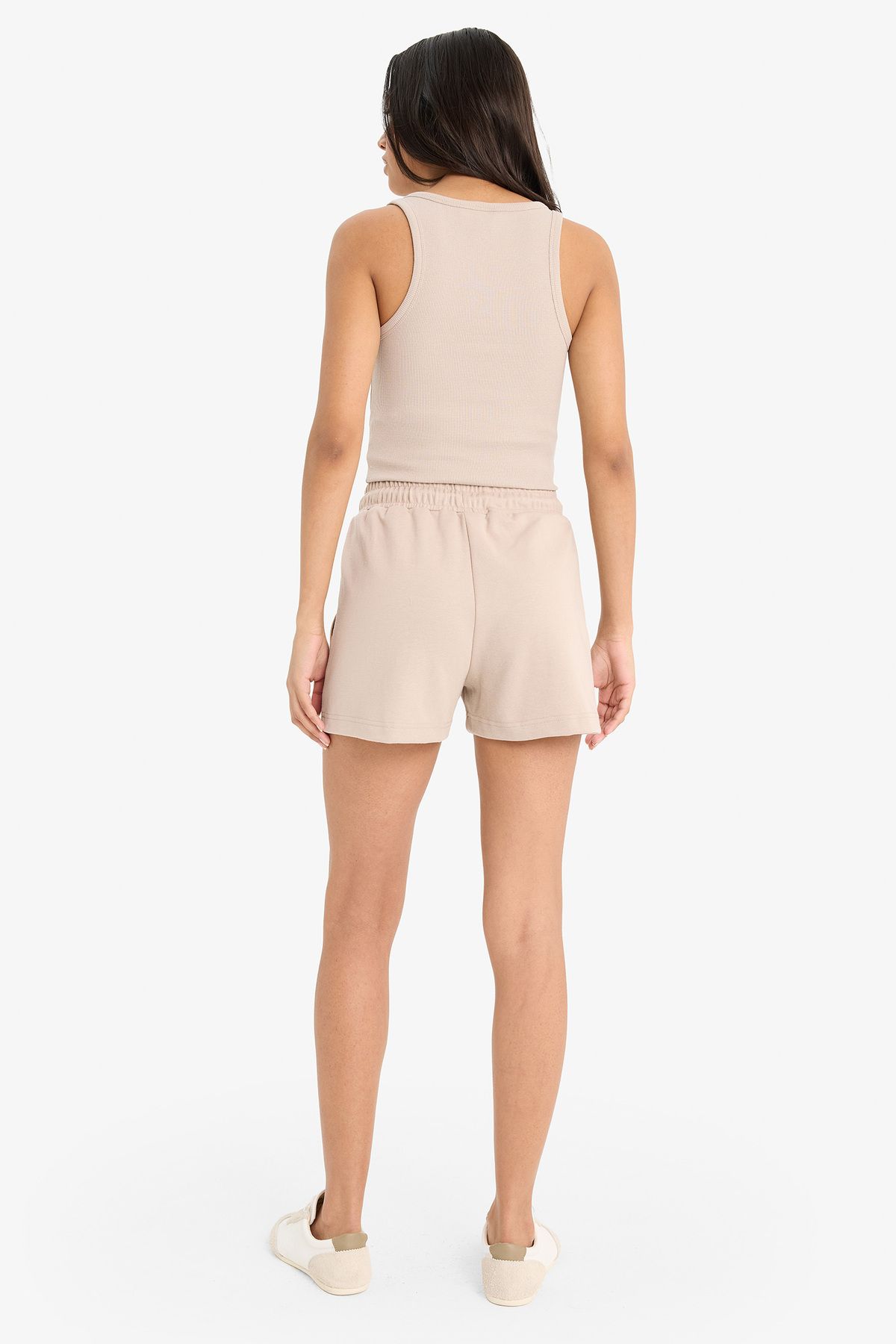 DeFacto-Pantaloni scurți Bermuda cu talie elastică și șireturi D3327AX25SP 7