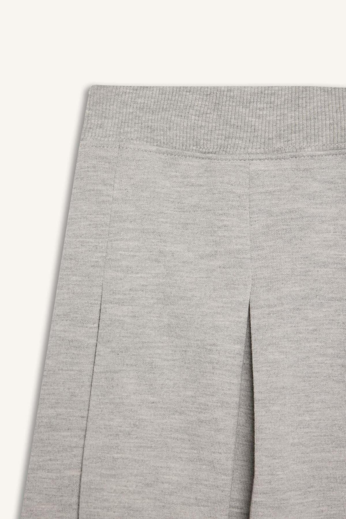 DeFacto-Girls Basic Plain Pleated Skirt E2661A825Sm 7