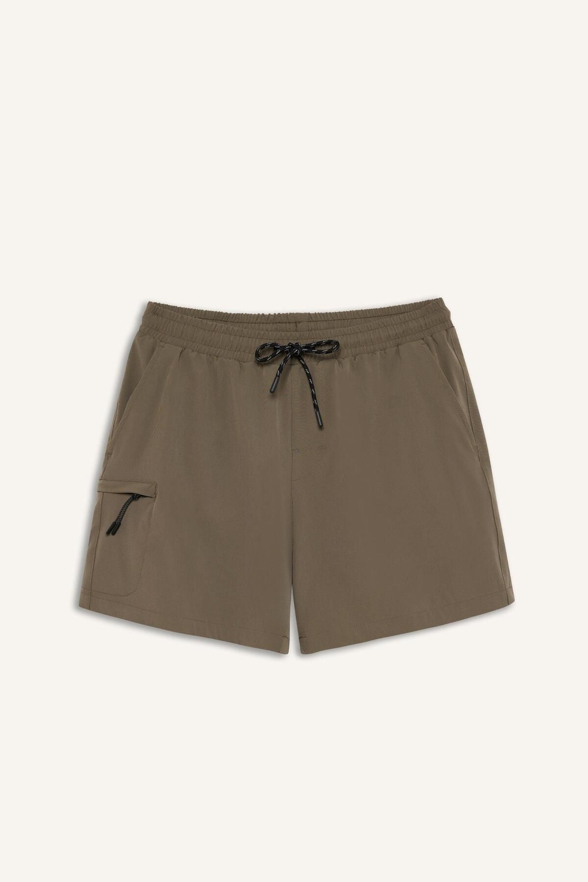 DeFacto-Defactofit Printed Flexible Textured Short Length Sportsman Swim Shorts C5138Ax25Hs 8