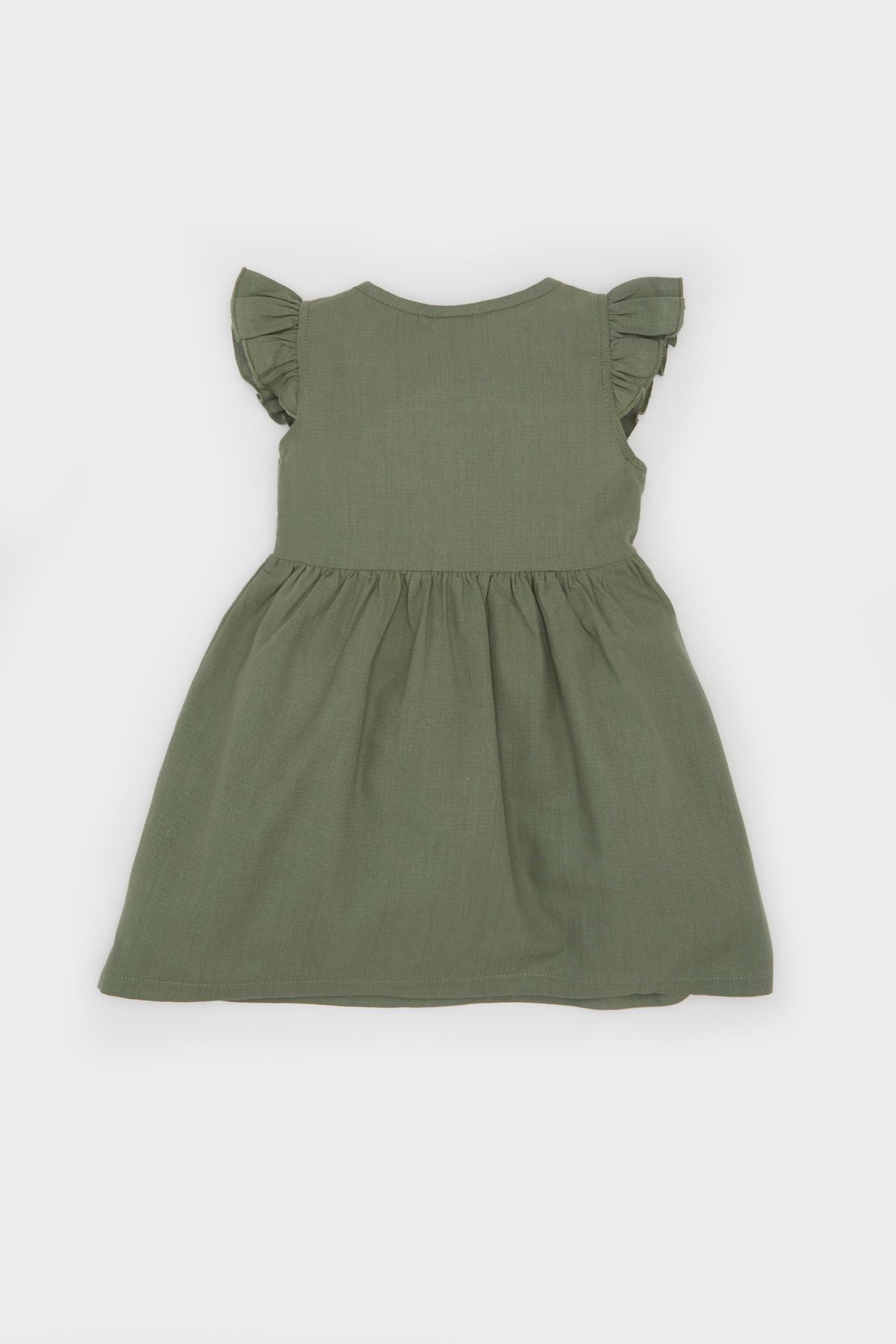 DeFacto-Baby Girl Αμάνικο λινό look φόρεμα Z7402a223sm 4
