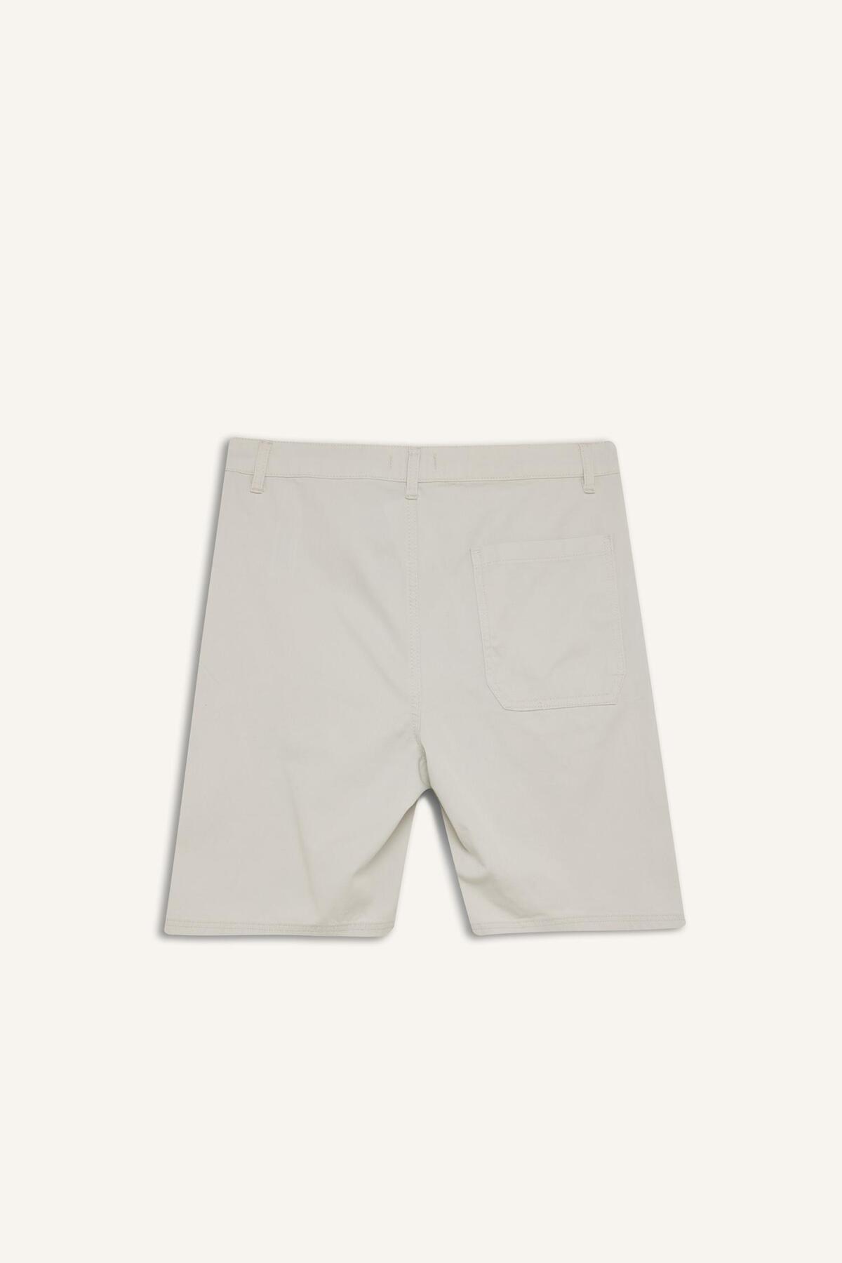 DeFacto-100% Cotton Regular Fit Bermuda Shorts E1231Ax25Sm 8