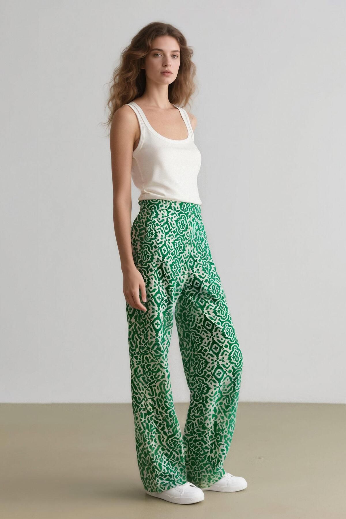 DeFacto-Palazzo-Hose mit weitem, weitem Bein und regulärer Passform D4631AX25SP 3