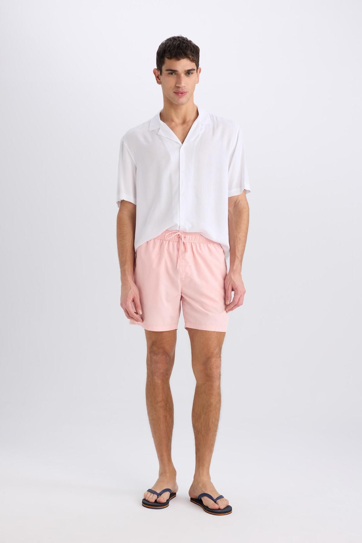 DeFacto-Mesh Lined Short Length Quick Dry Sea Shorts E0944Ax25Hs 2