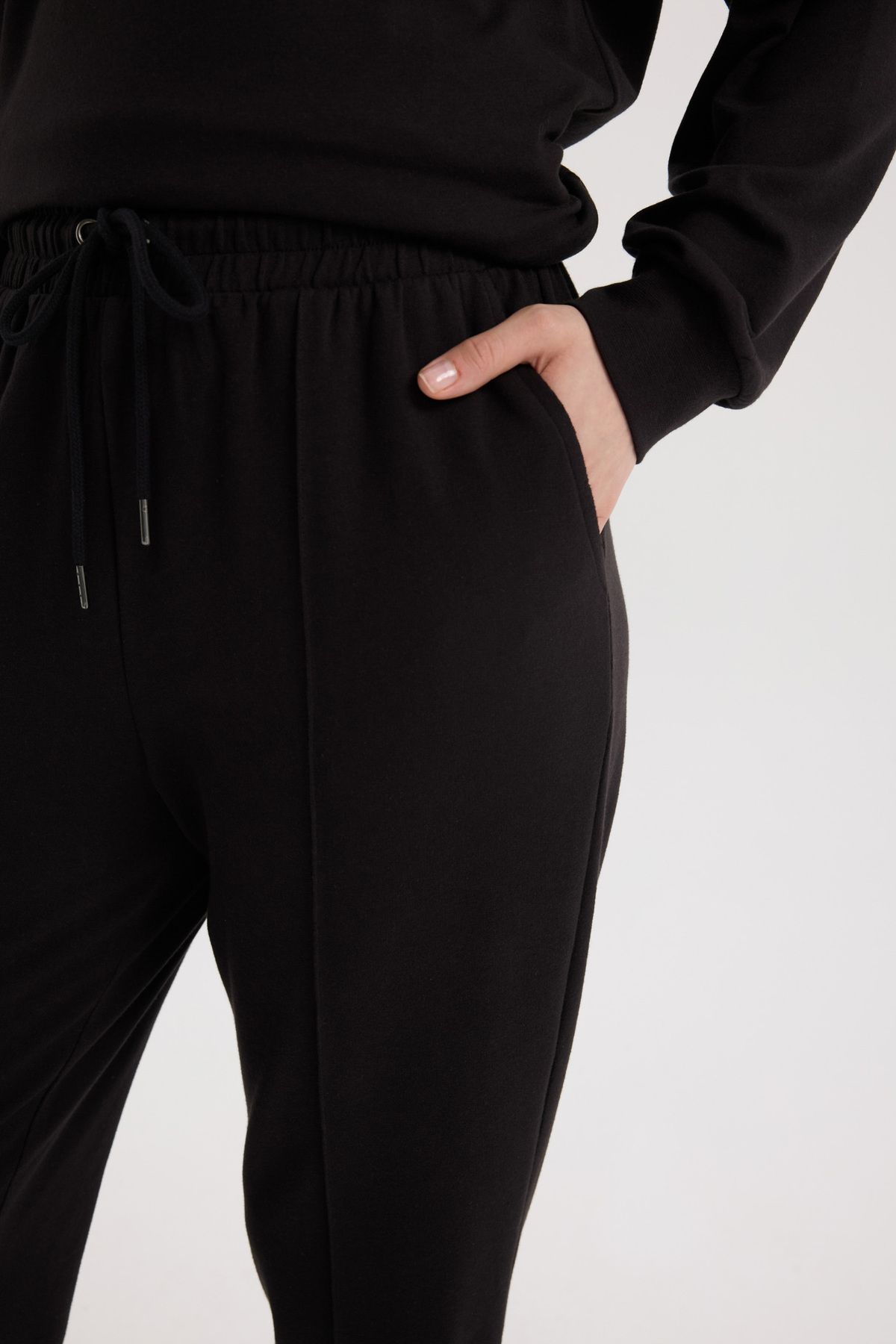 DeFacto-Harem Basic Plain Sweatshirt Fabric Trousers D9363Ax25Sp 4