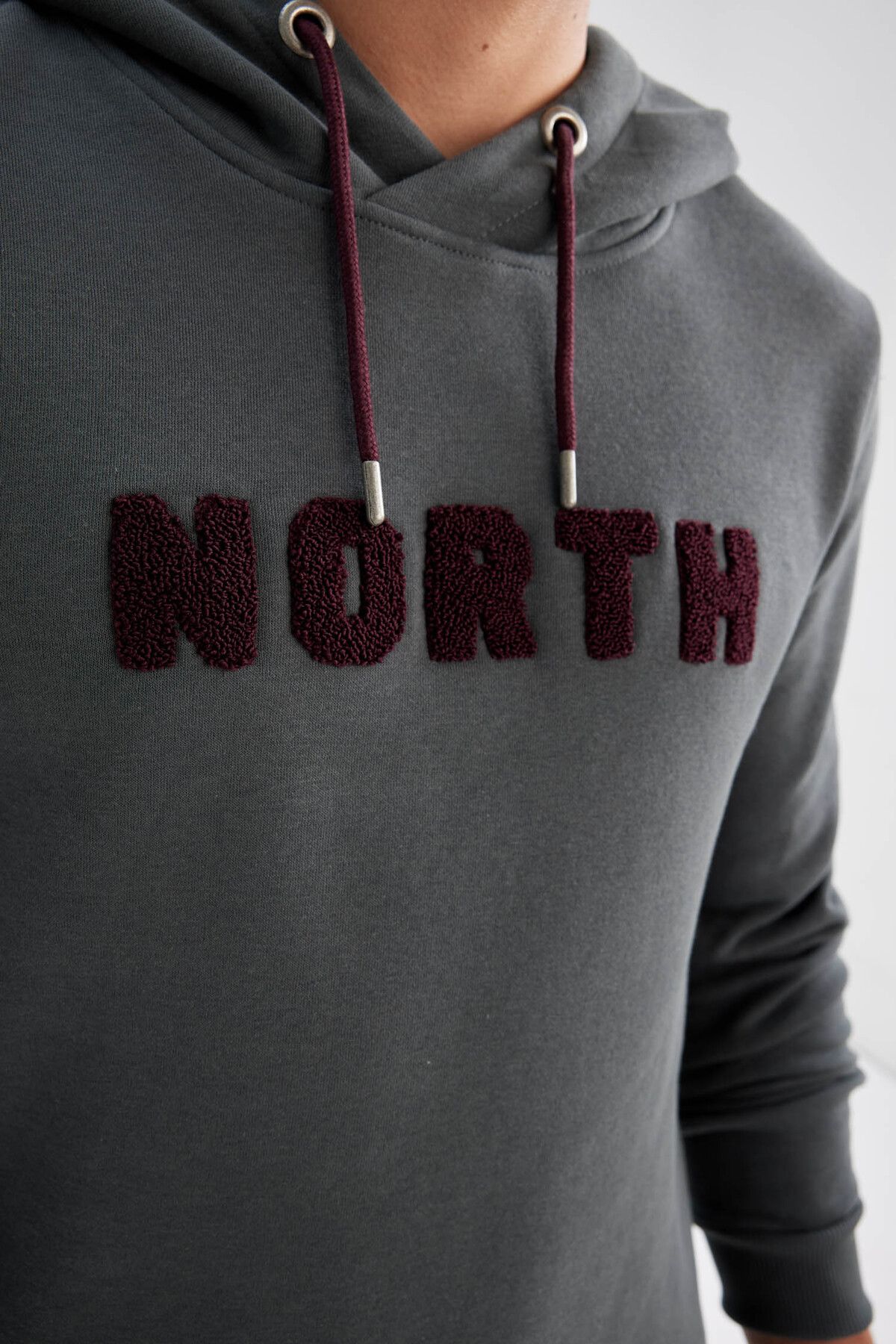 DeFacto-Regular Fit Hooded Sweatshirt with Soft Fuzz Inside 5