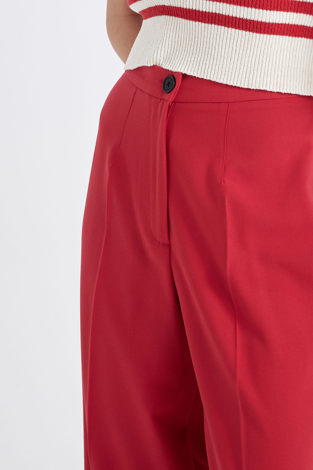 DeFacto-Basic-Hose mit hoher Taille und weitem Bein – C6402ax24au 6