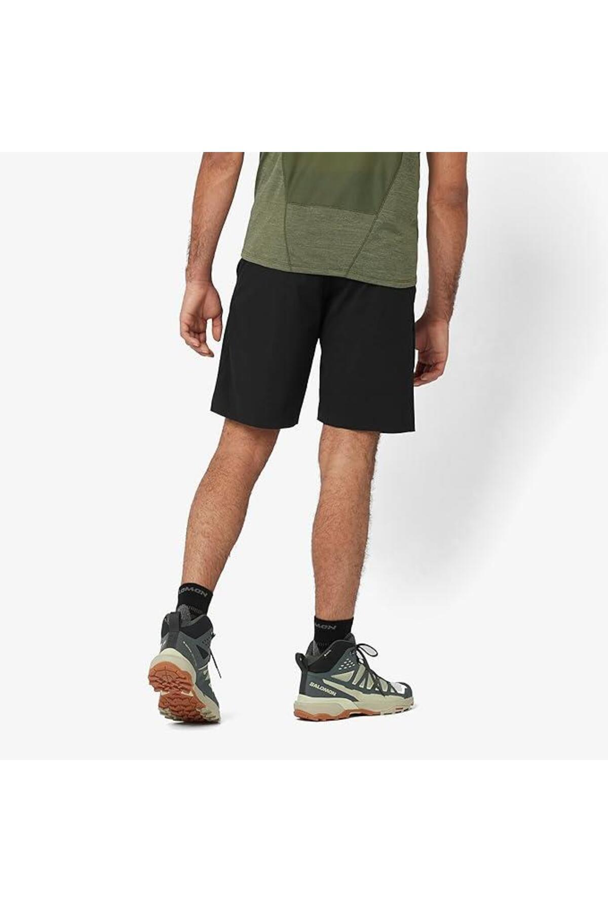 Salomon-Pantaloni scurți pentru exterior pentru bărbați Wayfarer Ease - negri 3