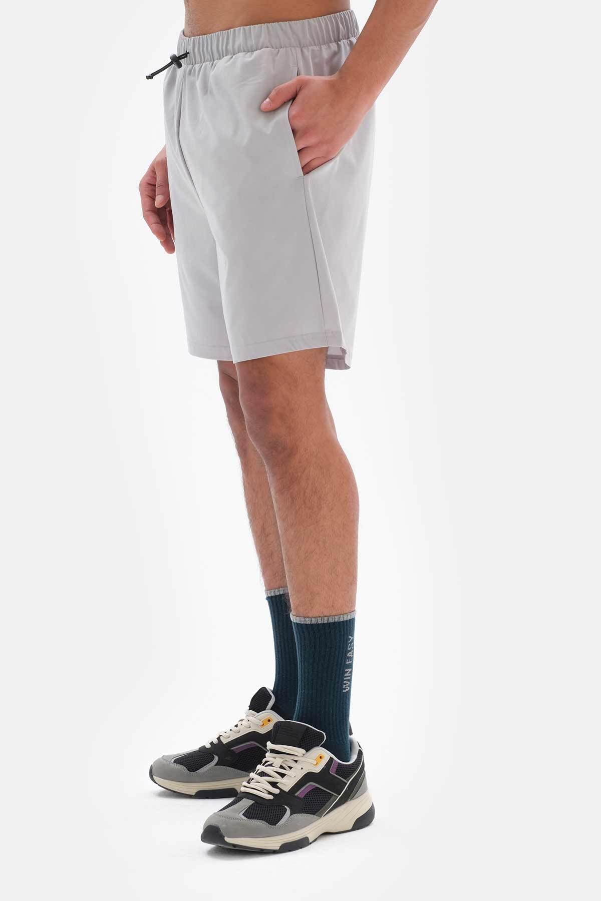 Dagi-Graue Active Herren Basic Leggings Shorts 4