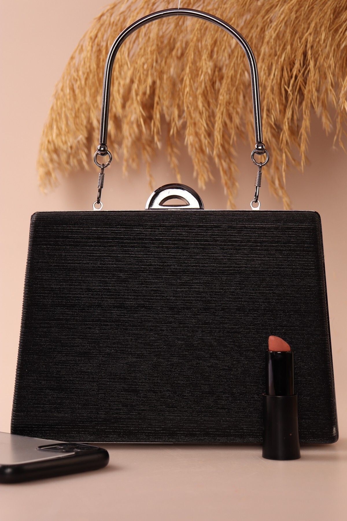 weem bag-إليسارا EB0715 |   حقيبة سهرة مربعة الشكل لافتة للنظر من سندريلا مع مقبض 2