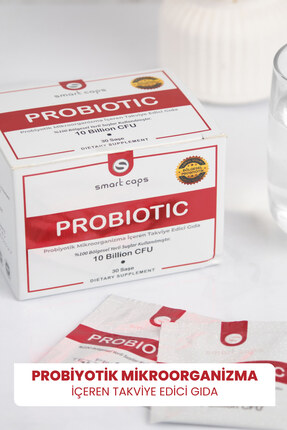 Smartcaps Probiyotik & Prebiyotik 10 Milyar CFU 30 Saşe