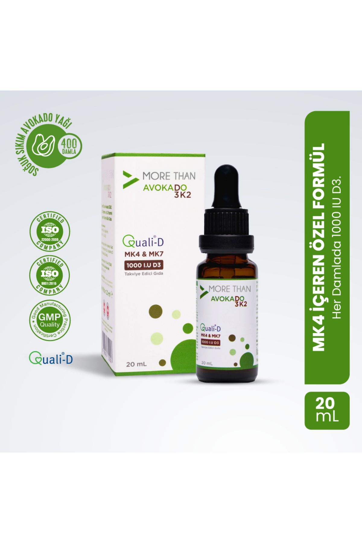 MORE THAN-Avocado D3K2 20 ml Drops 1