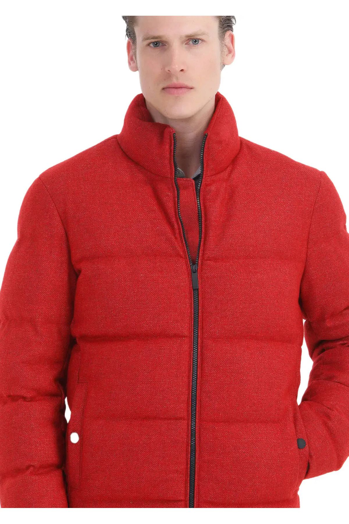 Ramsey-Red Woven Coat 5