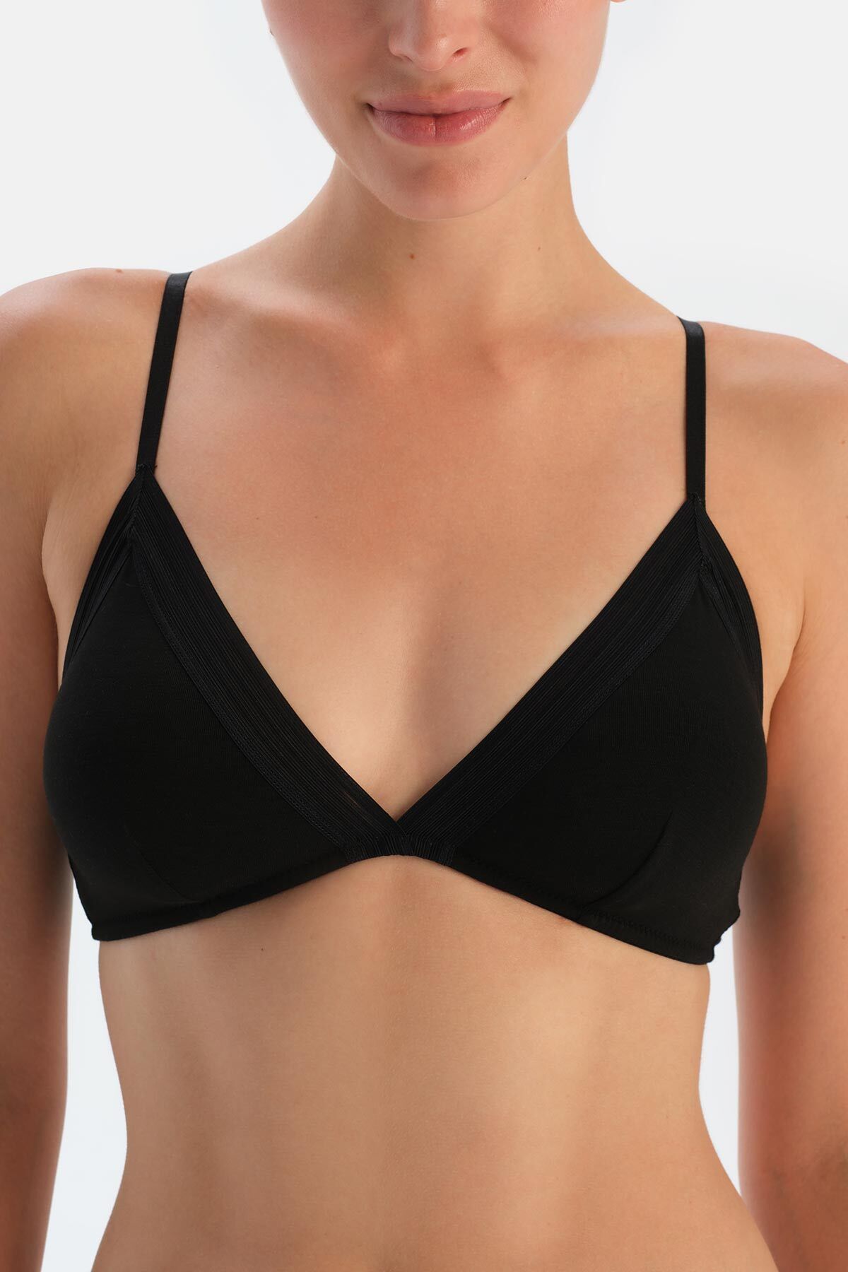 Dagi-Black 1330Kc Basic Triangle Form Soft Bra 5