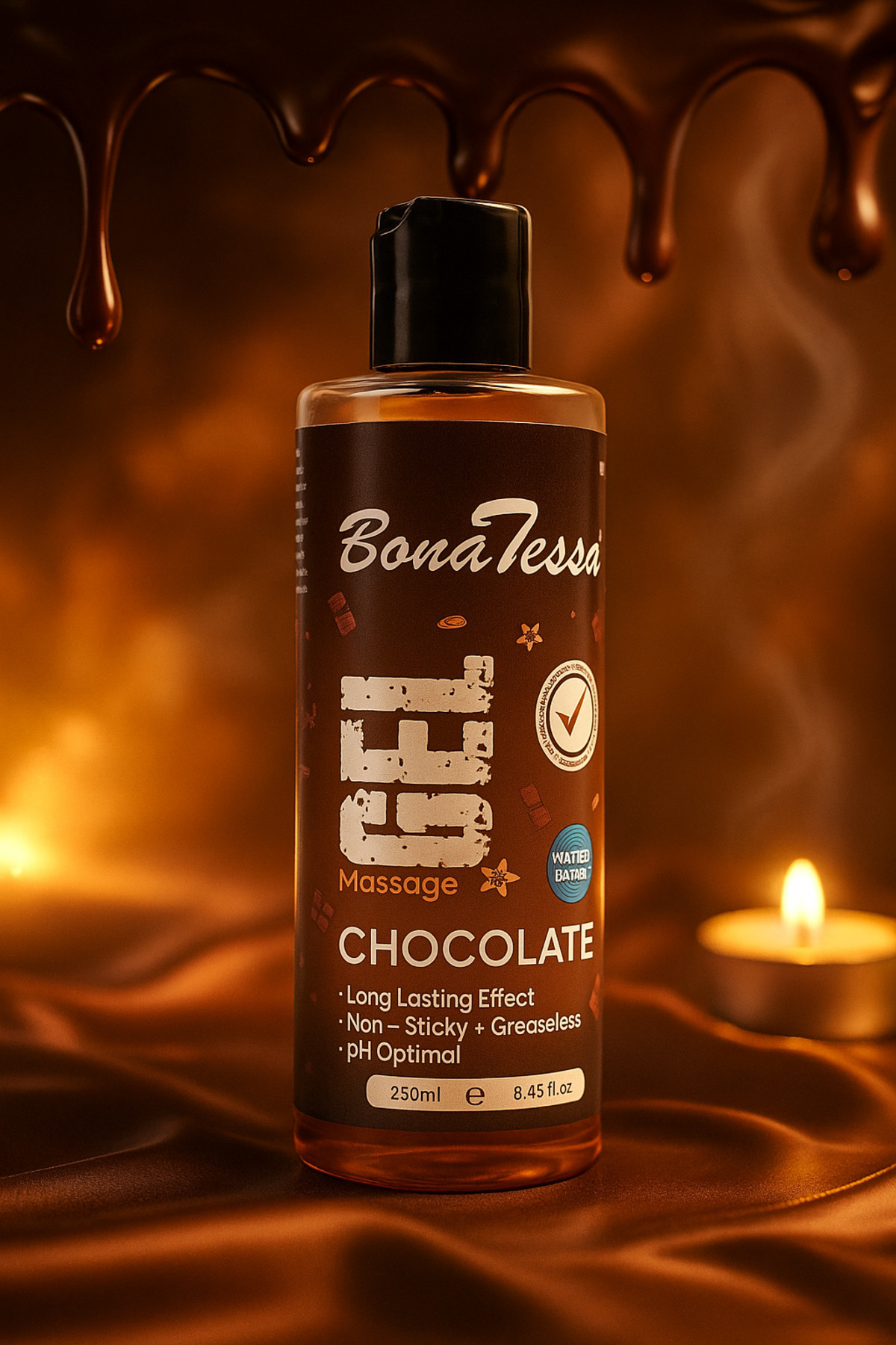 FEMSTAR Çikolata Aromalı Su Bazlı Vücut 250 ML Masaj Yağı Kayganlaştırıcı Çikolatalı Spa Jeli