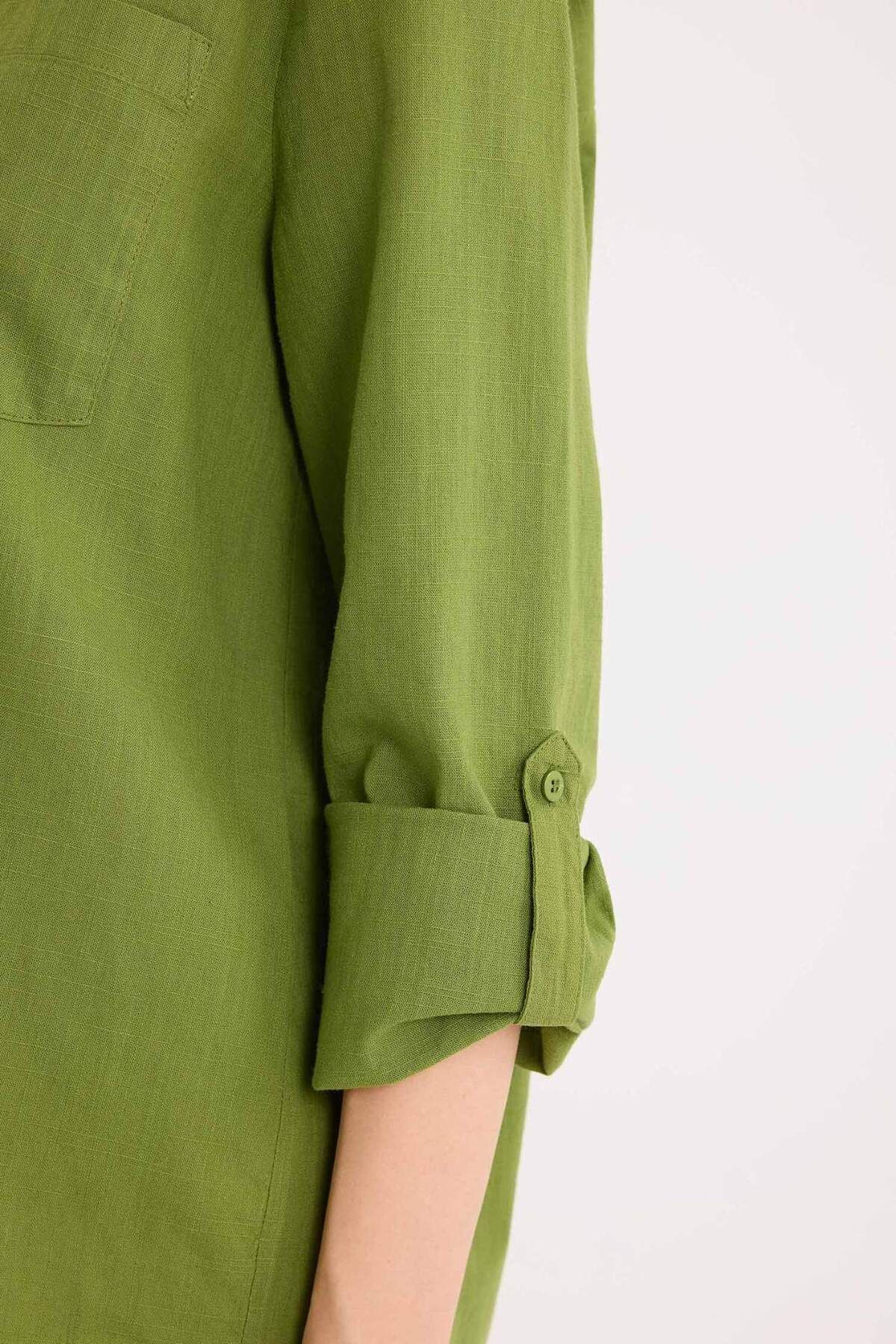 DeFacto-Basic-Langarmshirt mit gerader Tasche und normaler Passform W7734AZ25SP 6