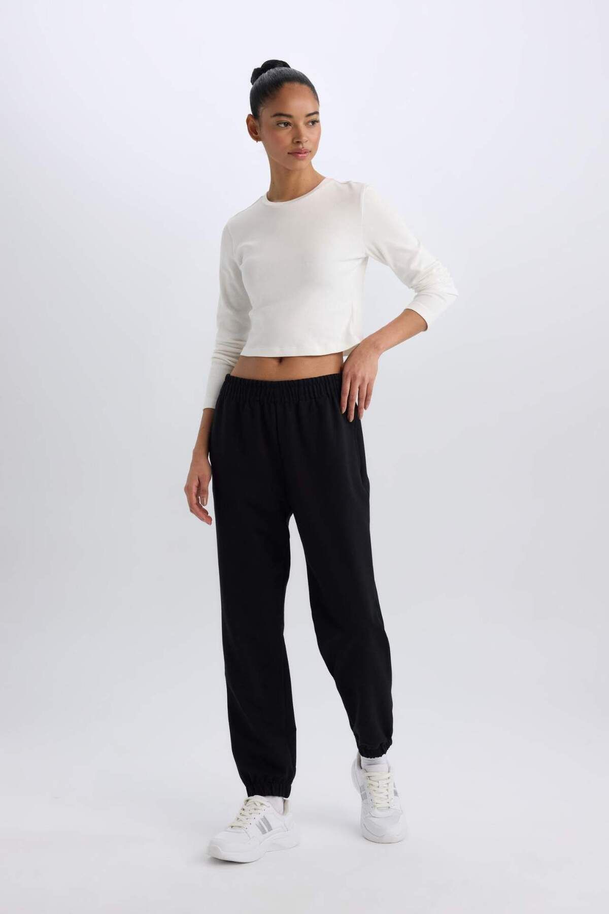 DeFacto-Defactofit - Jogger Sweatpants with Pockets, Long Cut D7124Ax25Sp 2