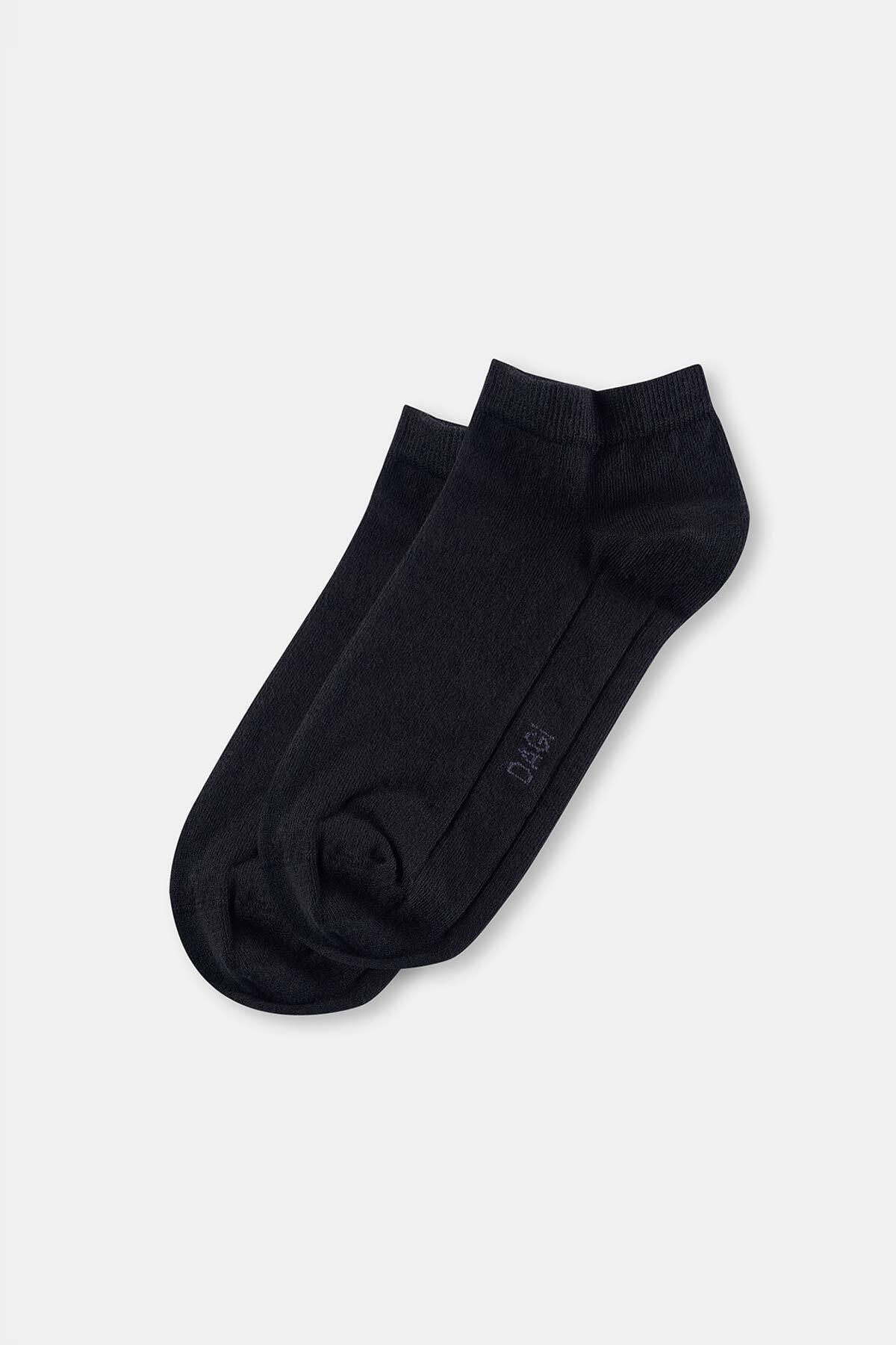 Dagi-Schwarze Booties-Socken aus Baumwolle für Herren 1