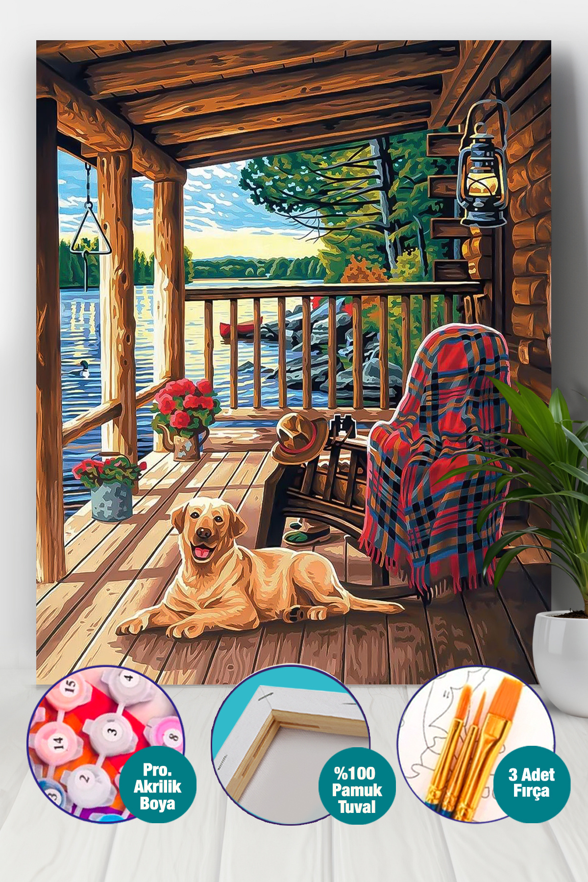 Picasso World Hobby Art Sayılarla Boyama Numaralı Tuval Seti Fırça