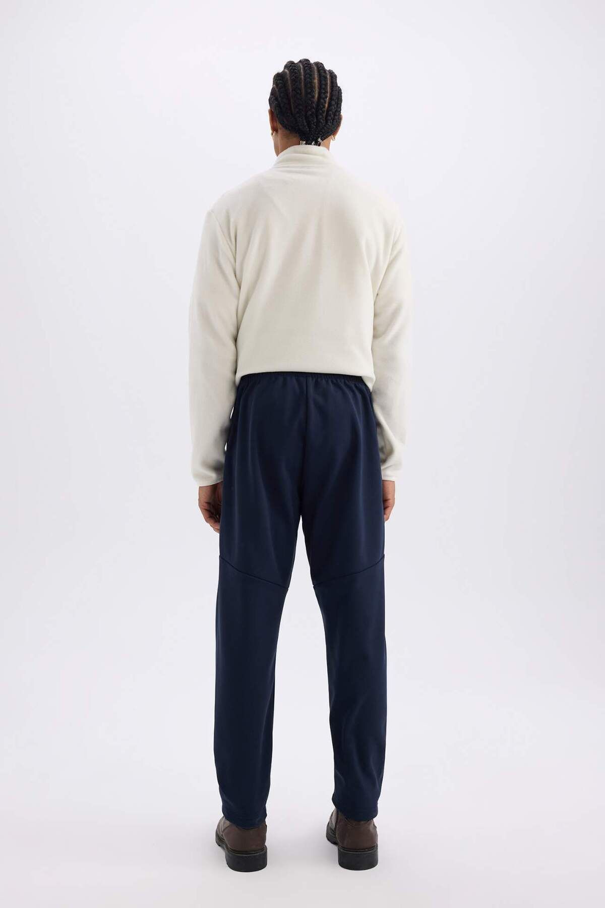 DeFacto-Defactofit - Standard Fit Thick Jogger Sweatpants with Pockets, Sports Elastic Waist D6312Ax24Wn 6