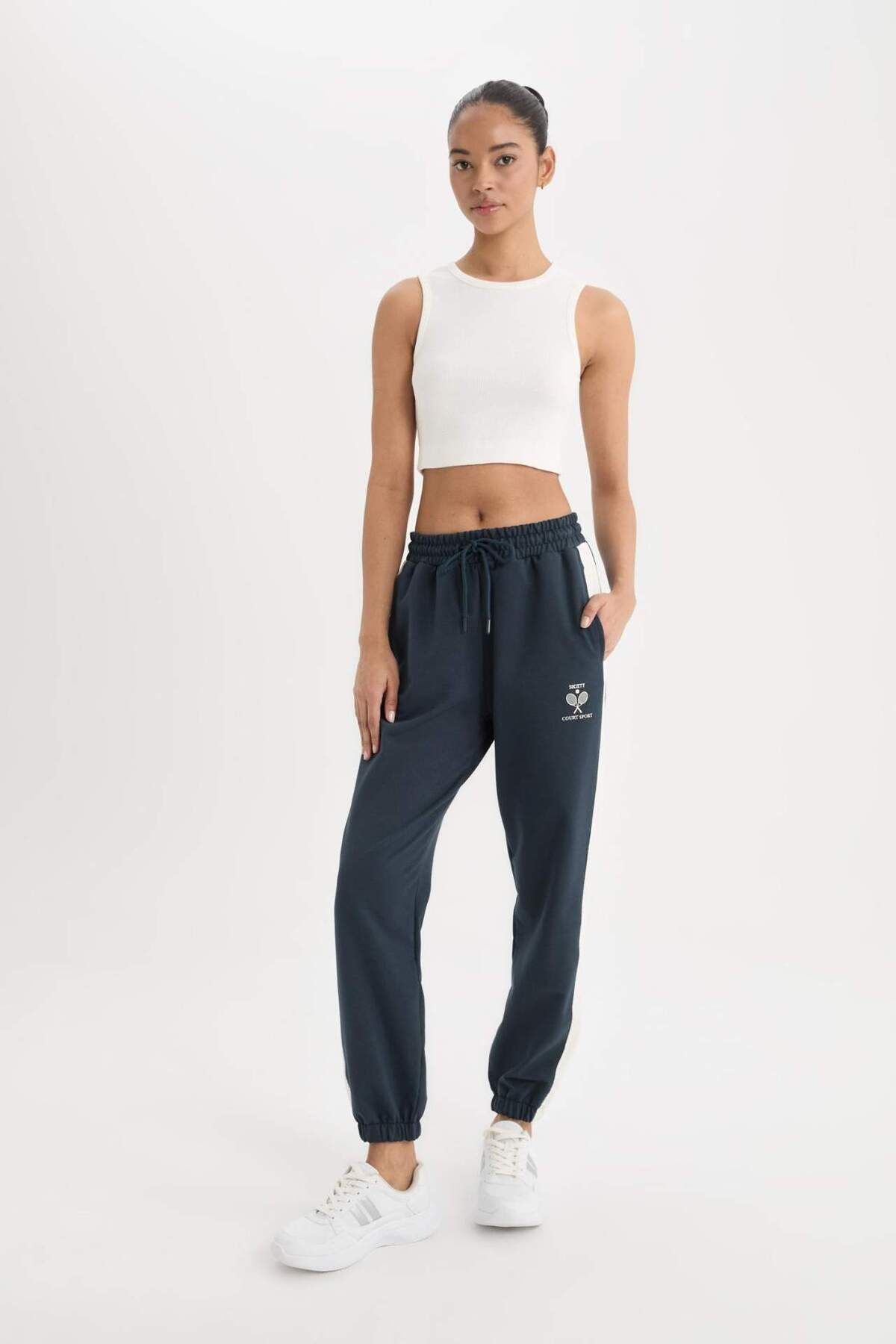 DeFacto-Defactofit - Standard Fit Jogger Sweatpants D7138Ax25Sp 5