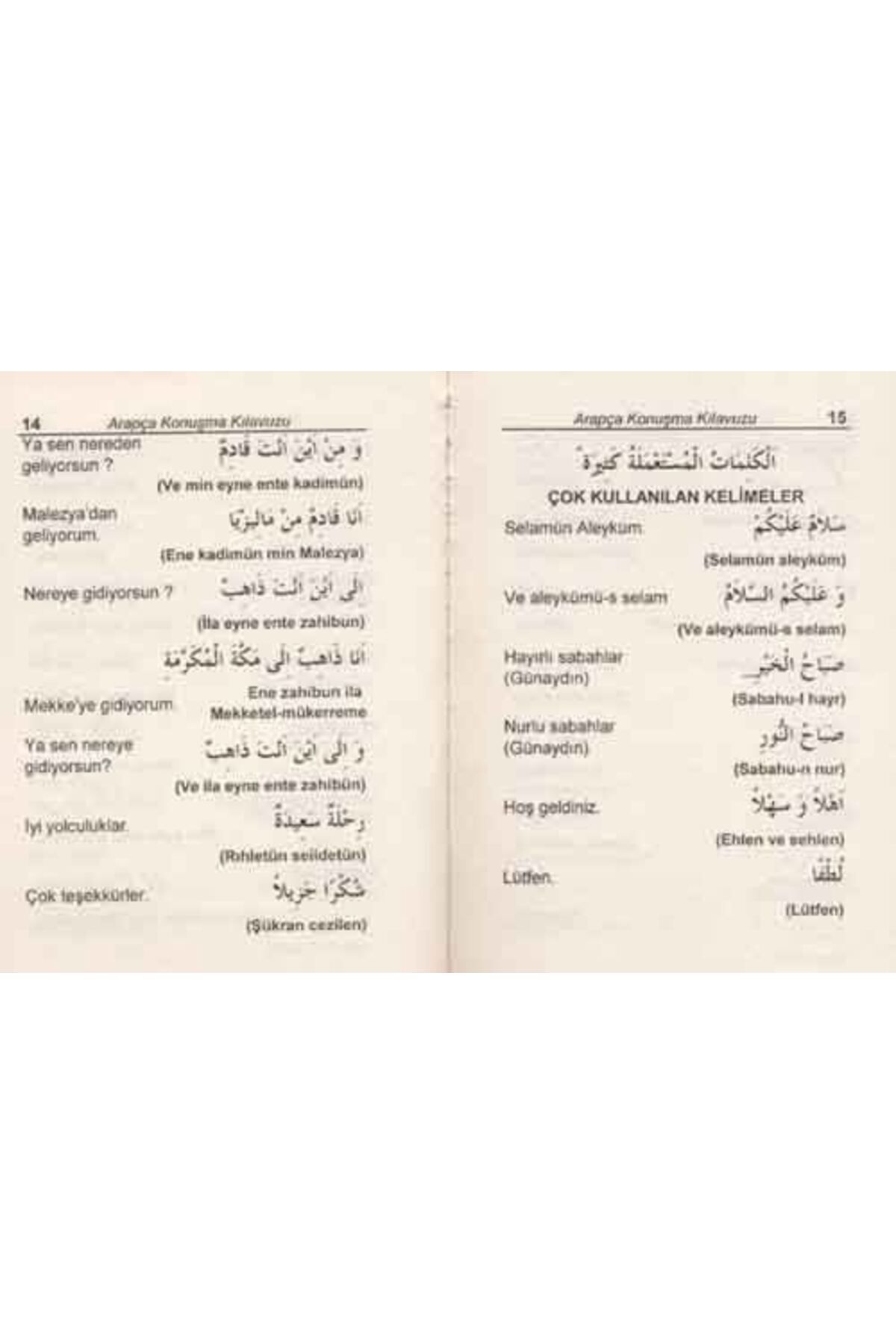 Cantaş Yayınları-دليل التحدث باللغة العربية في سفرك (حجم الجيب) 3