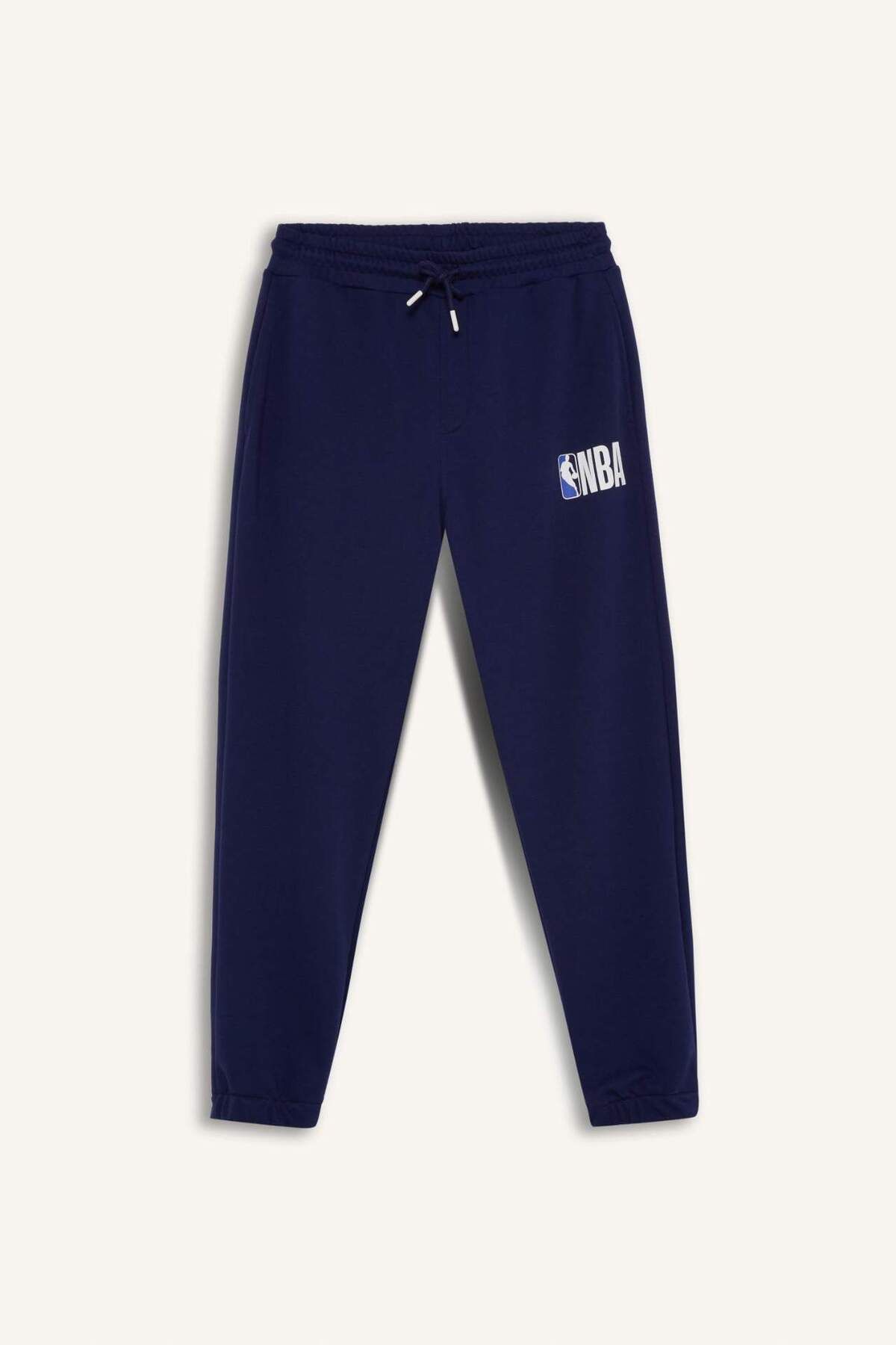 DeFacto-Defactofit Nba Wordmark Jogger Sweatpants Standard Fit with Pockets Lace-Up Waist A7268Ax24Au 7