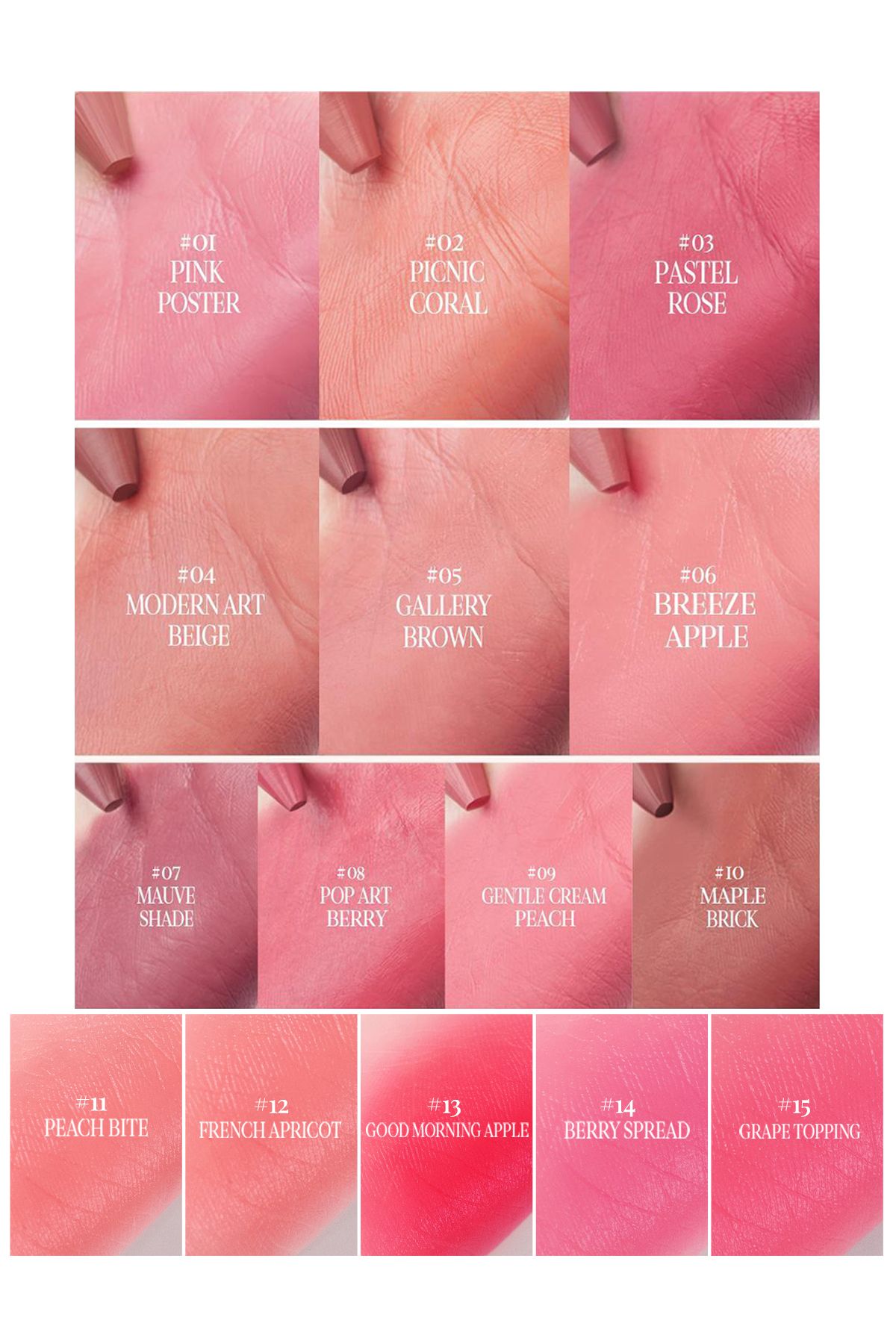 CLIO-Creamy Pencil Shaped Colored Lip Balm & Sharpener Clio Butter Balm Crayon 007 Mauve Shade 5