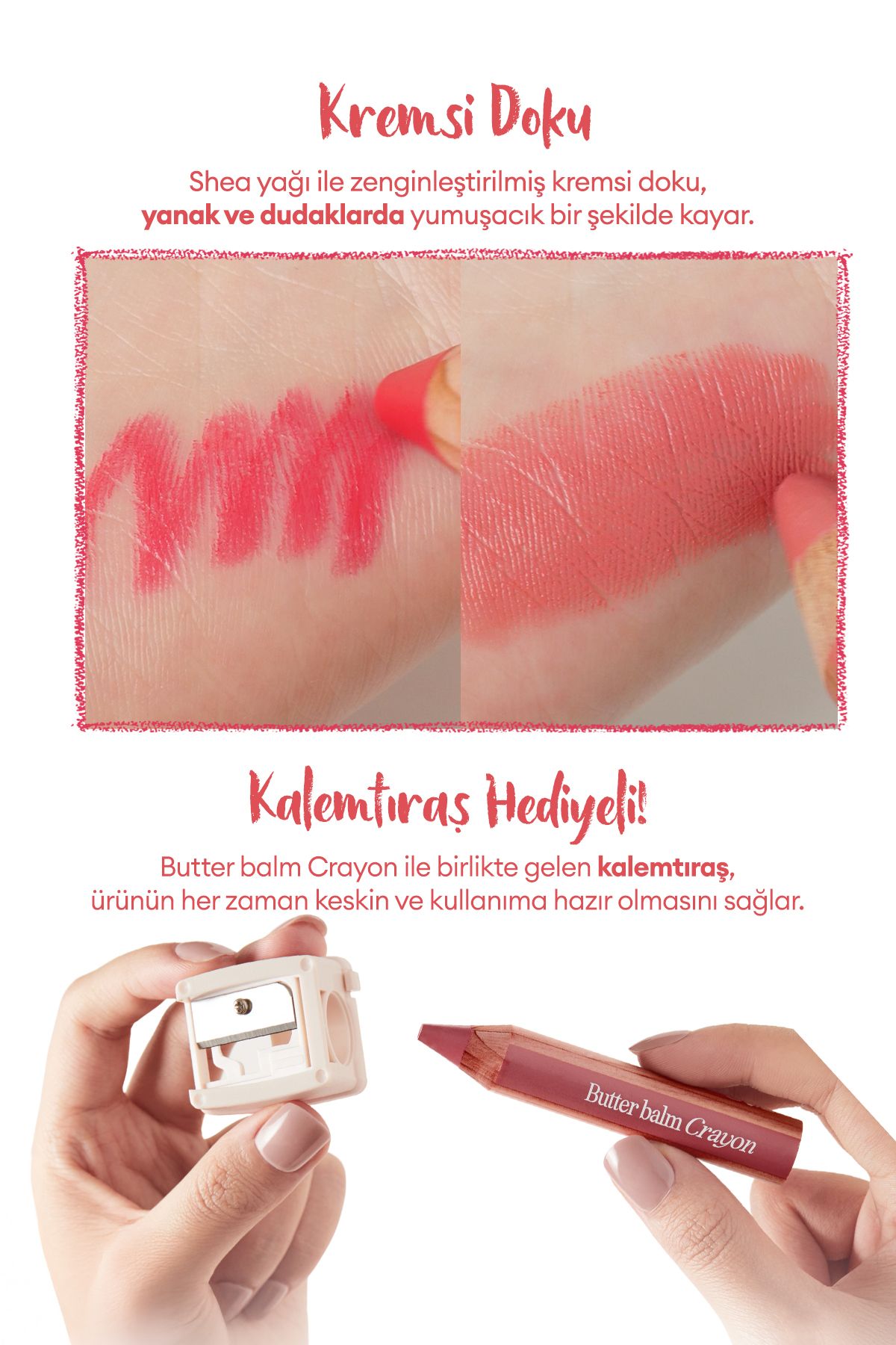 CLIO-Creamy Pencil Shaped Colored Lip Balm & Sharpener Clio Butter Balm Crayon 007 Mauve Shade 6