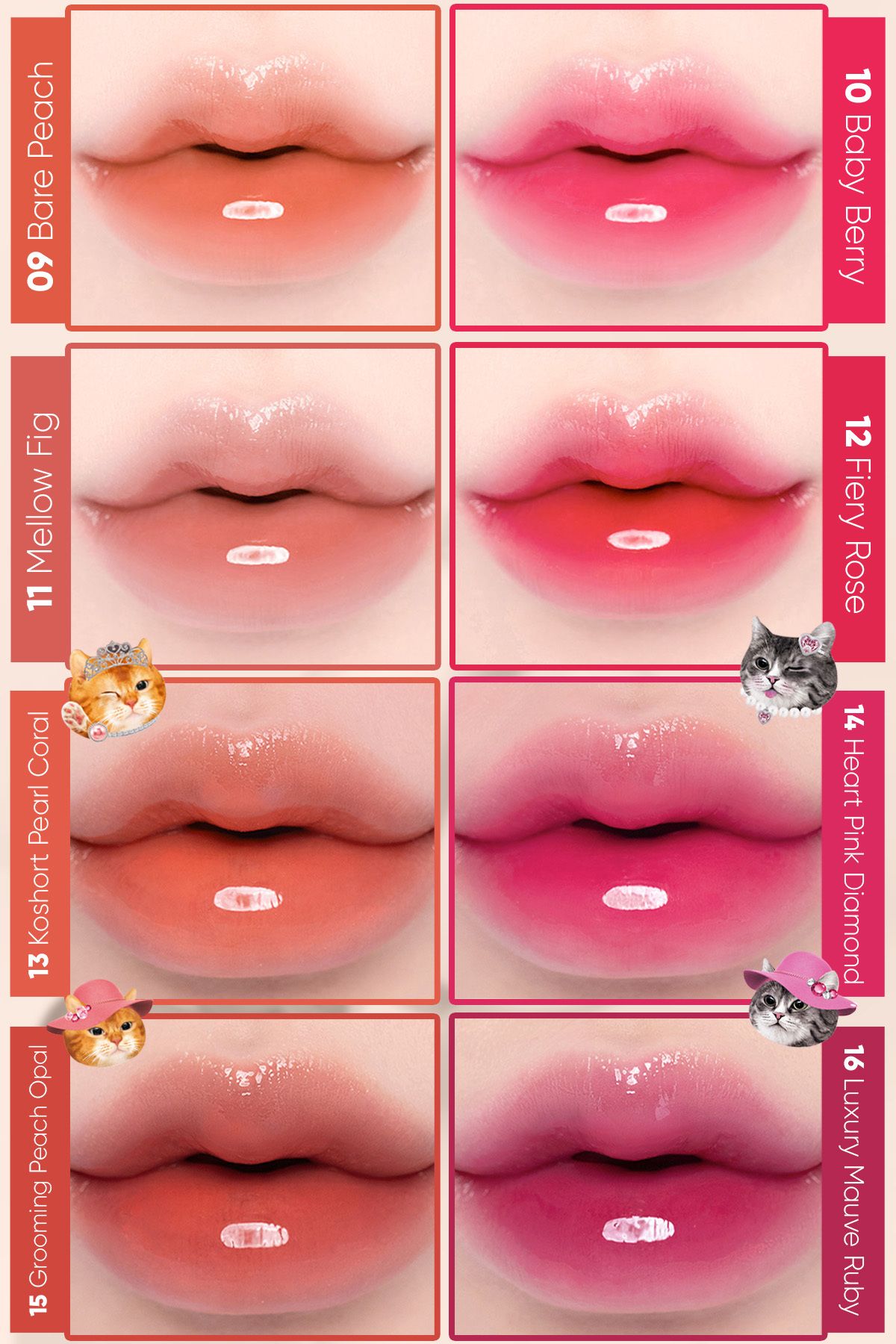 CLIO-Clio Crystal Glam Tint - Adhesiveness, Non-Giving, Intense Shining (02 Summer Apricot) 5