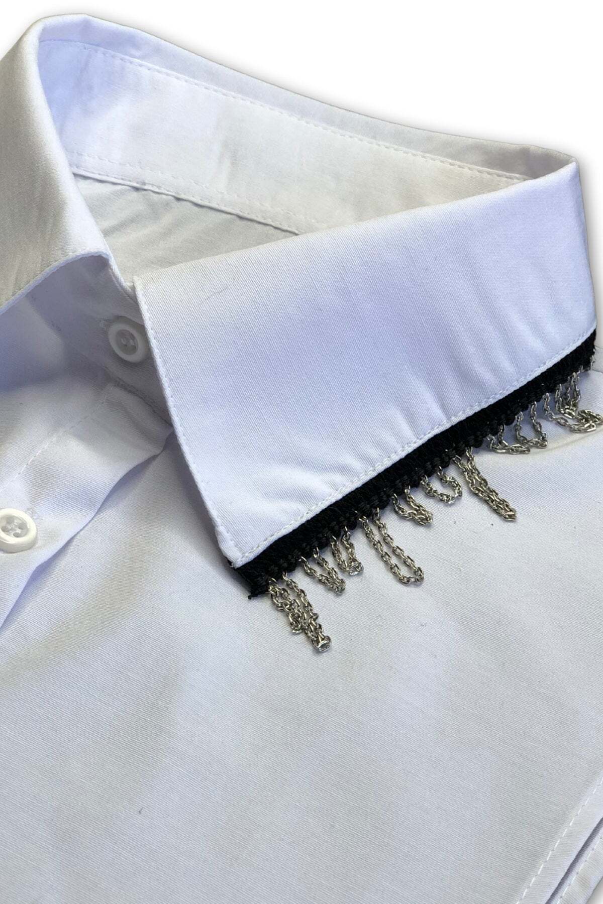 mirach-Chain white shirt collar L-XL 6