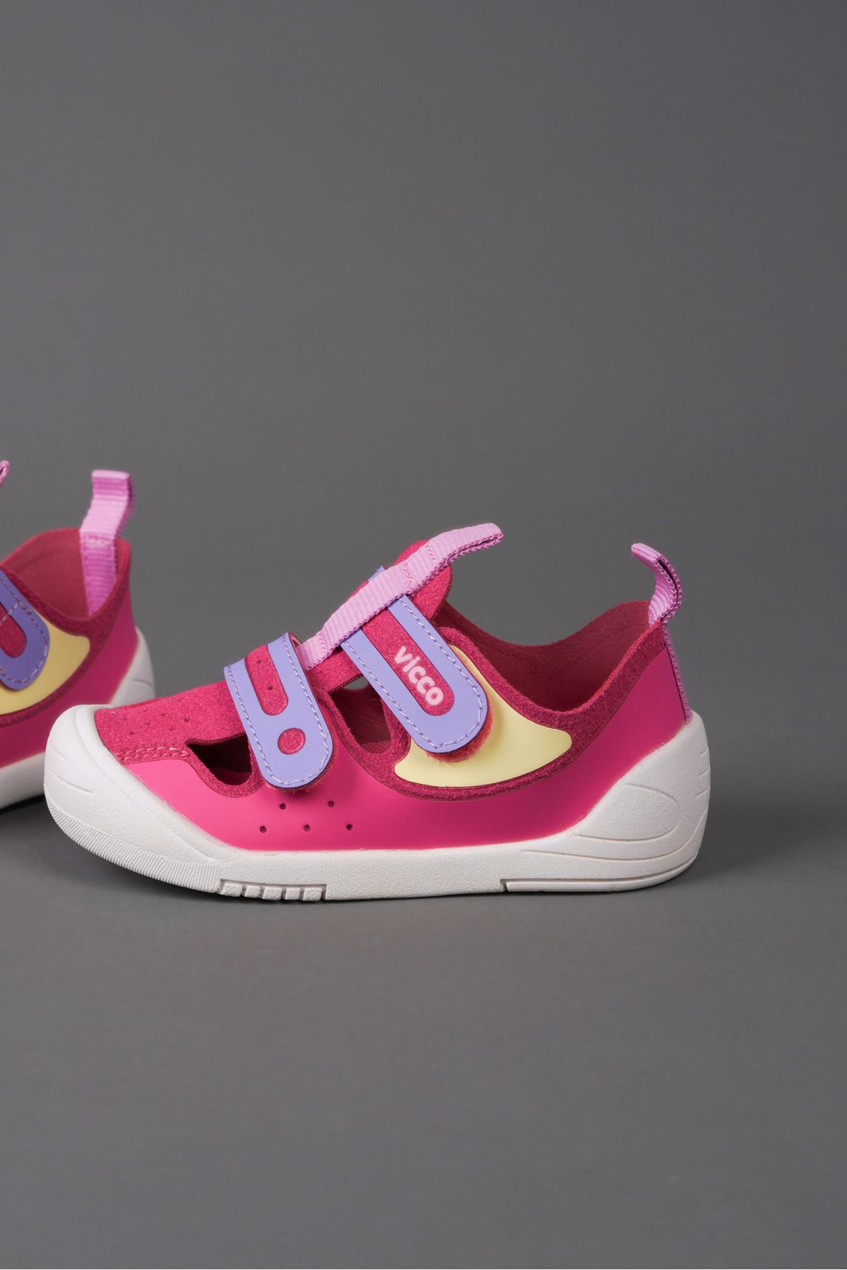 Vicco-Riga Basic Girl's First Step Fuchsia Shoes - Comfortable Daily Design 4