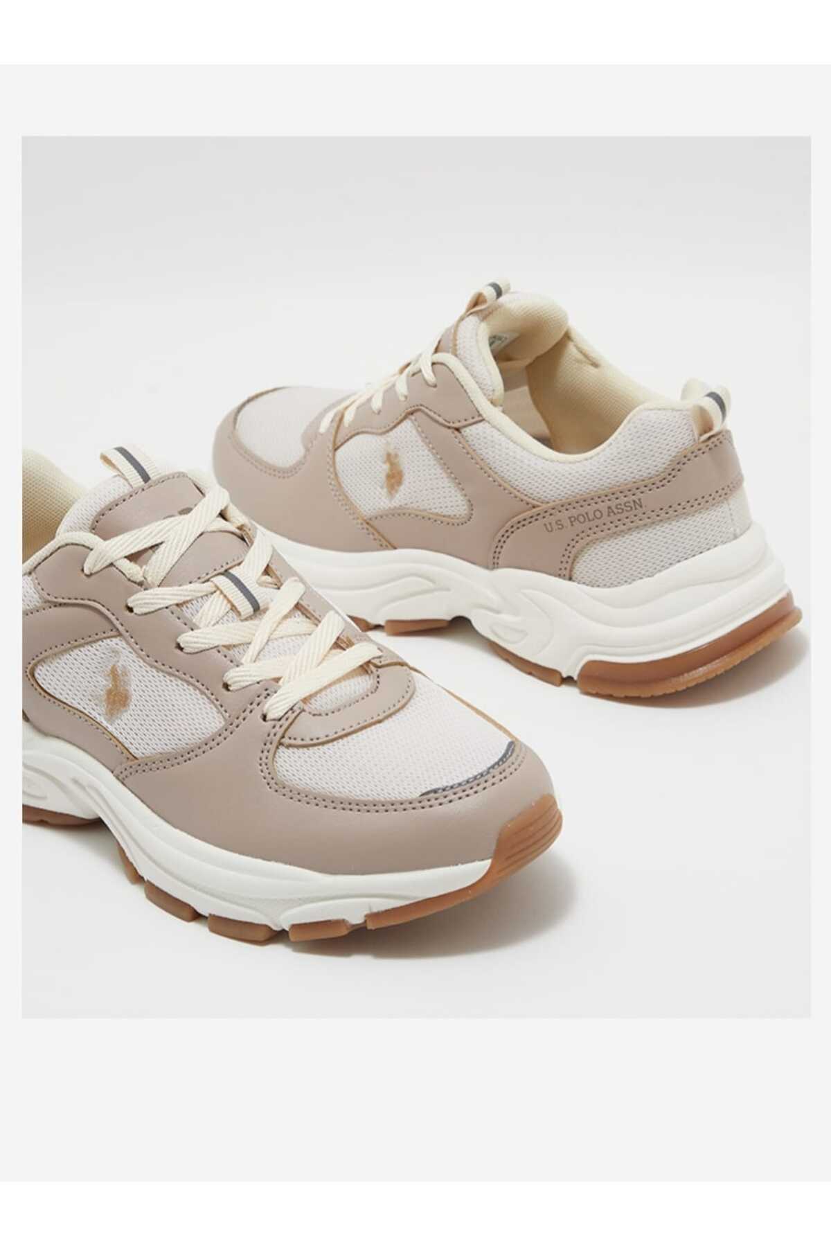 U.S. Polo Assn. Sorley 5fx Powder-Powder Pink-Beige Women's Sneakers