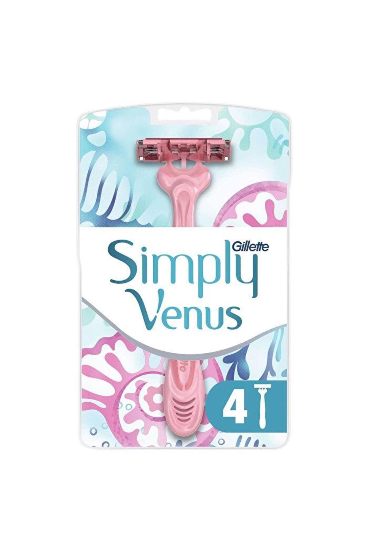 Gillette Venus-Simply Venus Pouch Disposable Horse Knife Set of 4 1
