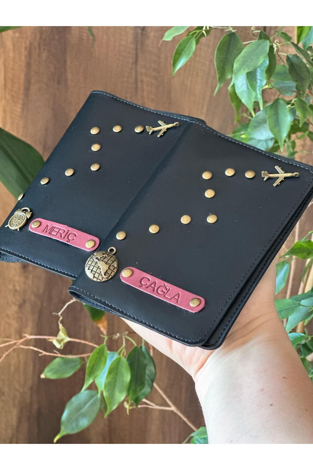 Seda Home Art-(Writing Name) Custom Designed Leather Passport Cover Case Passport Holder Travel Wallet 1