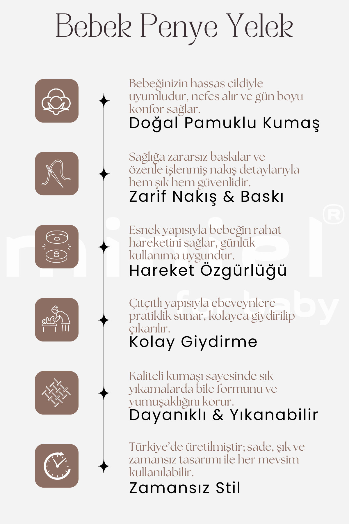 Miniel Kız Bebek Ayıcık Nakışlı Organik Pamuklu 3-6-9 Ay 2li Penye Bebek Yelek - Somon fotoğrafı 7 (önizleme)