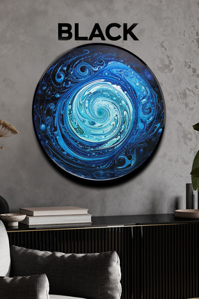 bds art sanatı evinize taşır Mavi Spiraller Spektrum™ Serisi Işıklı Tablo