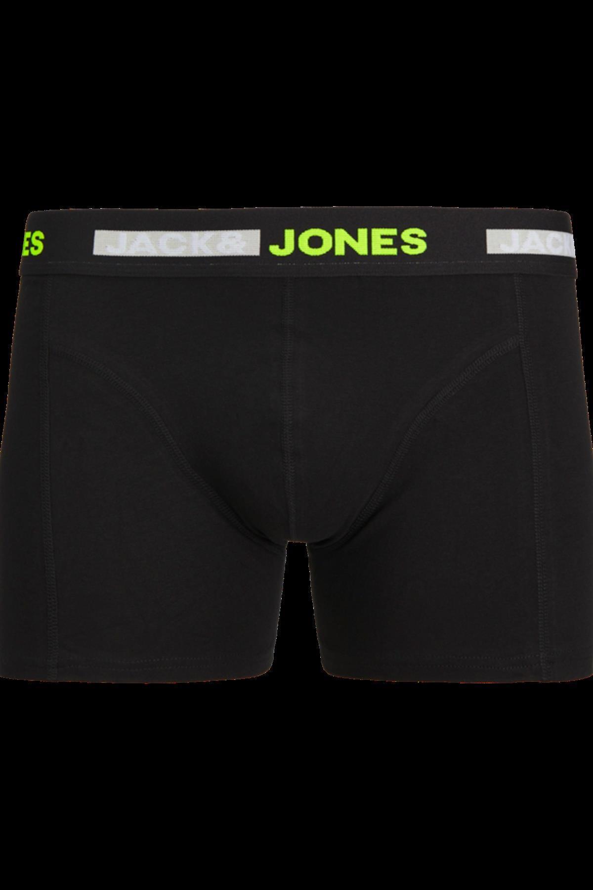 Jack & Jones-JACSCOTT SOLID TRUNKS 3 PACK SN SİYAH12260058 6