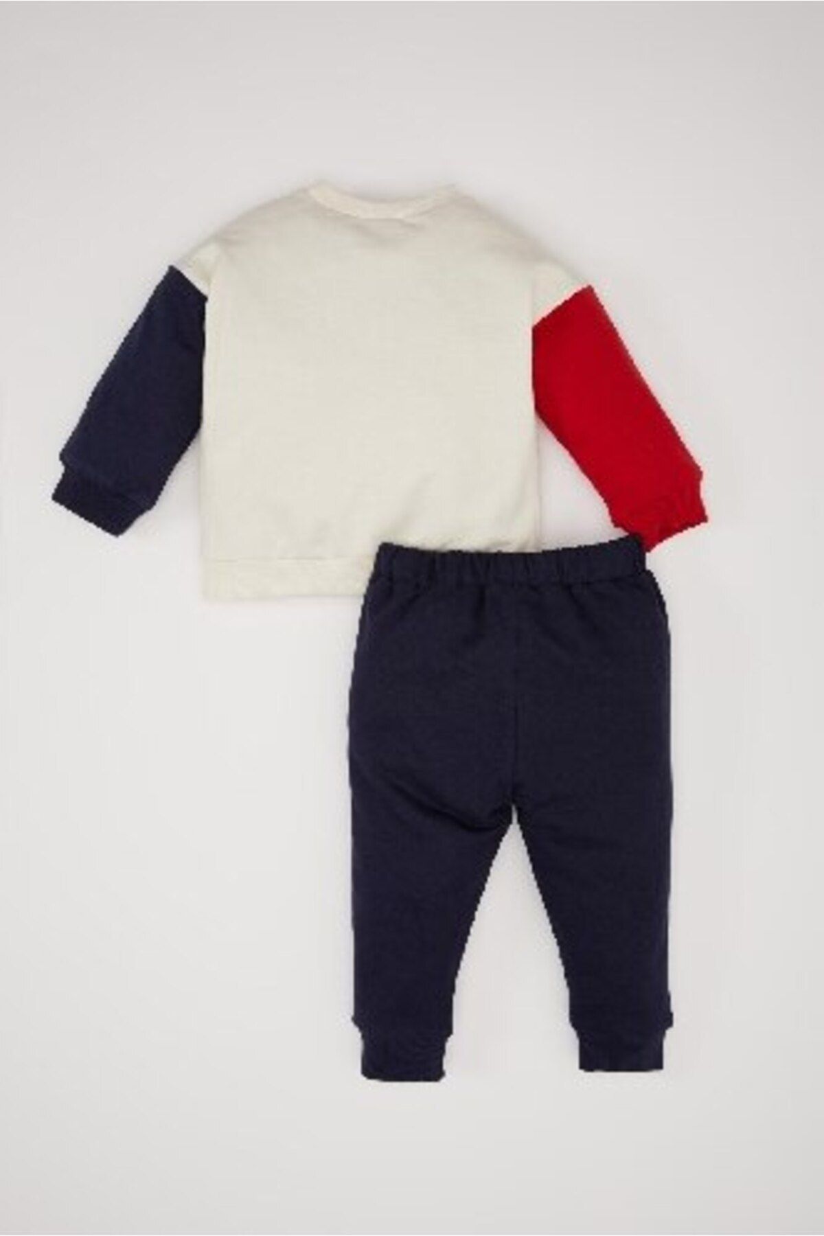 DeFacto-Bedrucktes Sweatshirt mit Rundhalsausschnitt und Jogginghose mit elastischem Bund, 2er-Set für Babys – D7739a525sp 7