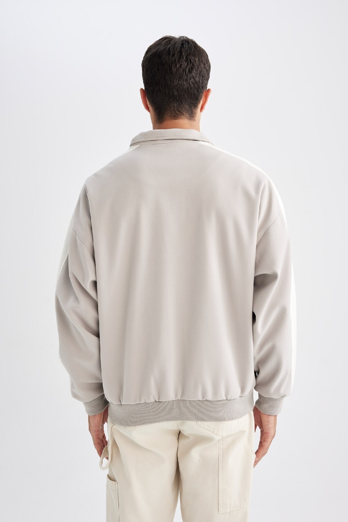 DeFacto-Schlanke Manteljacke mit normaler Passform, Stehkragen, Reißverschlusstasche, saisonales Licht, C6214AX24AU 6