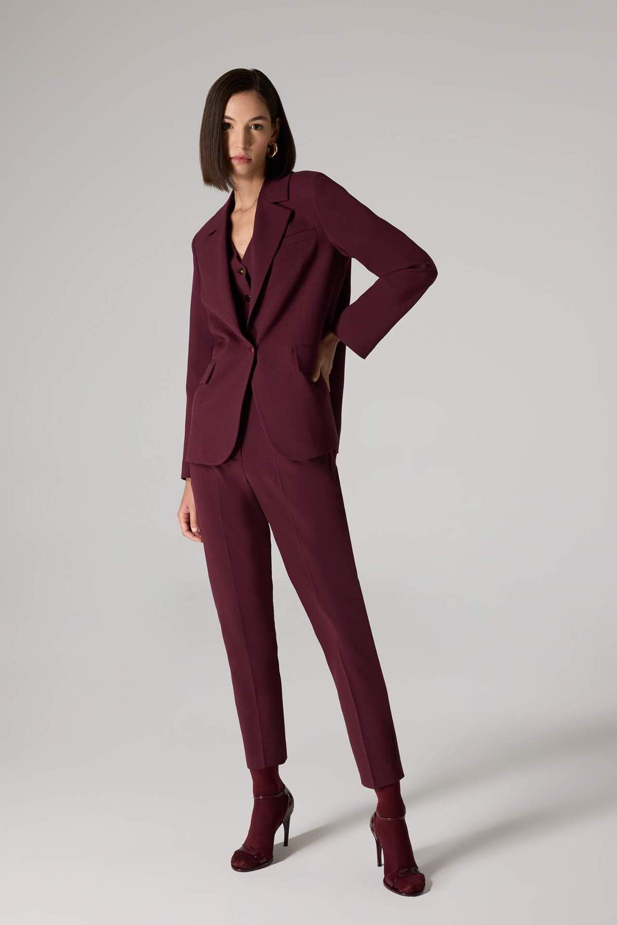 DeFacto-Sorbe X Regular Fit Jacket Lapel Button Blazer Jacket D9924Ax24Au 3