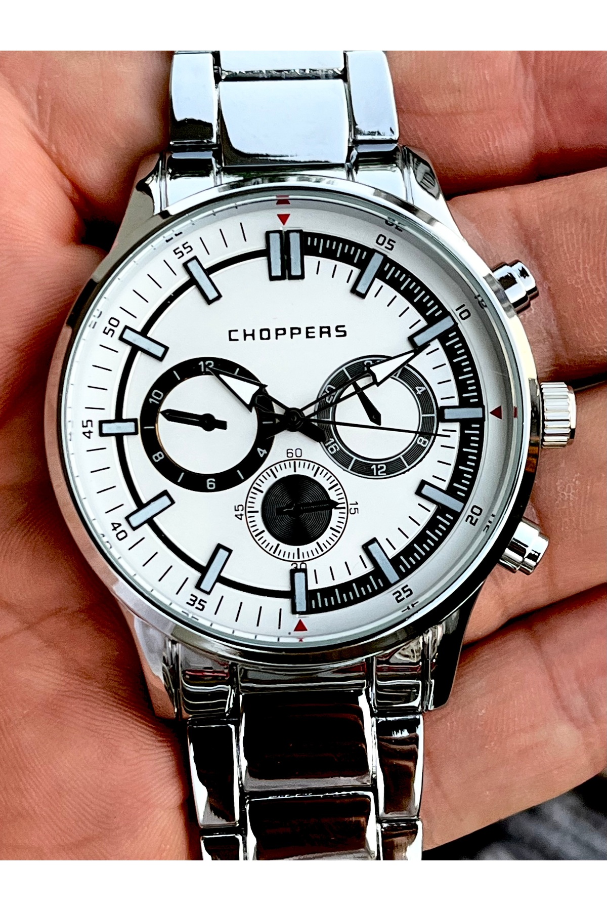 ساعت مچی مردانه بند فلزی فصلی + دستبند هدیه