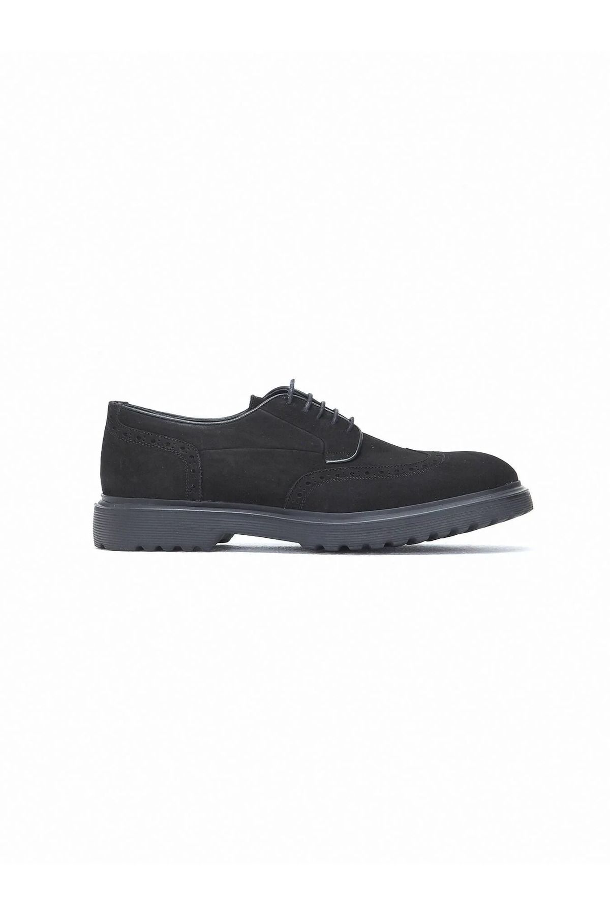 Kip-Black Leather Smart Casual Shoes 1