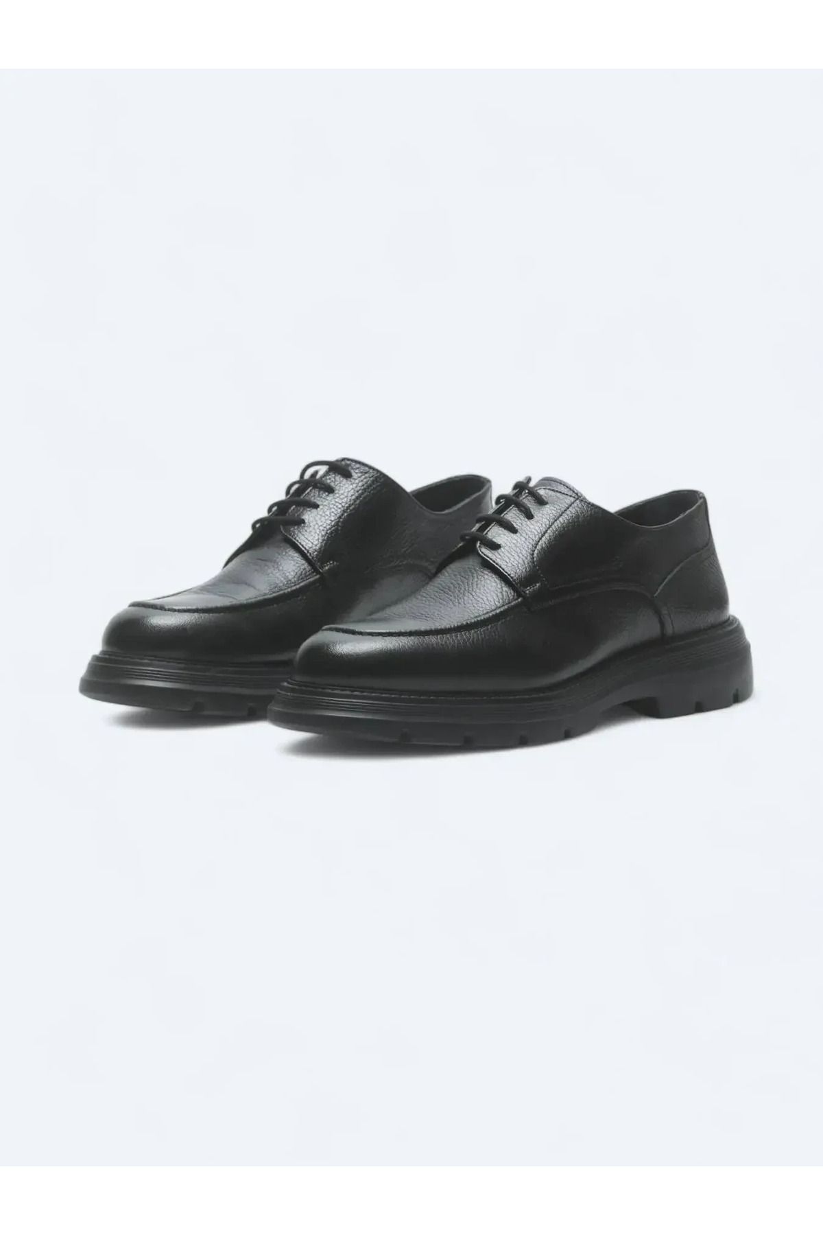 Kip-Black Leather Smart Casual Shoes 2
