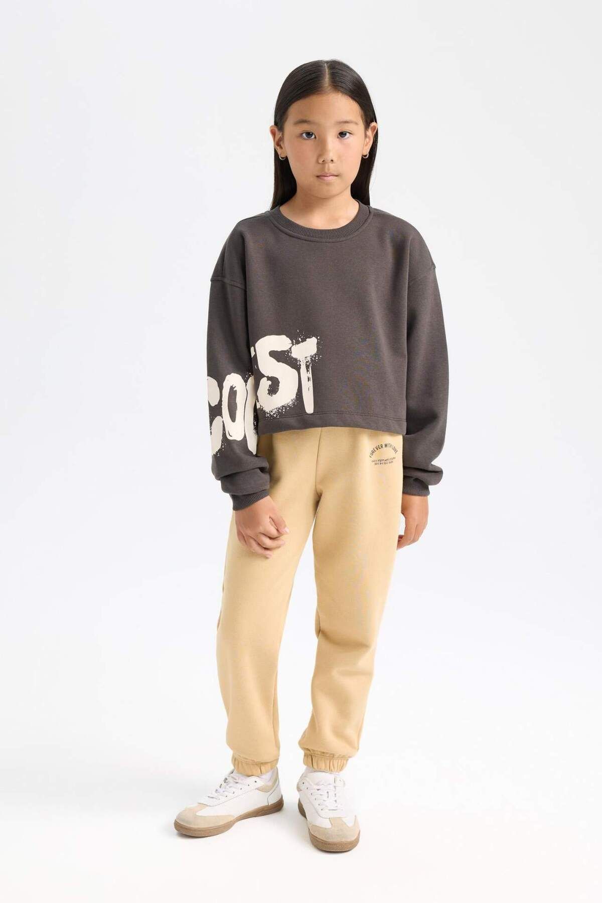 DeFacto-Girl - Printed Elastic Waist Jogger Sweatpants D2295A824Wn 2